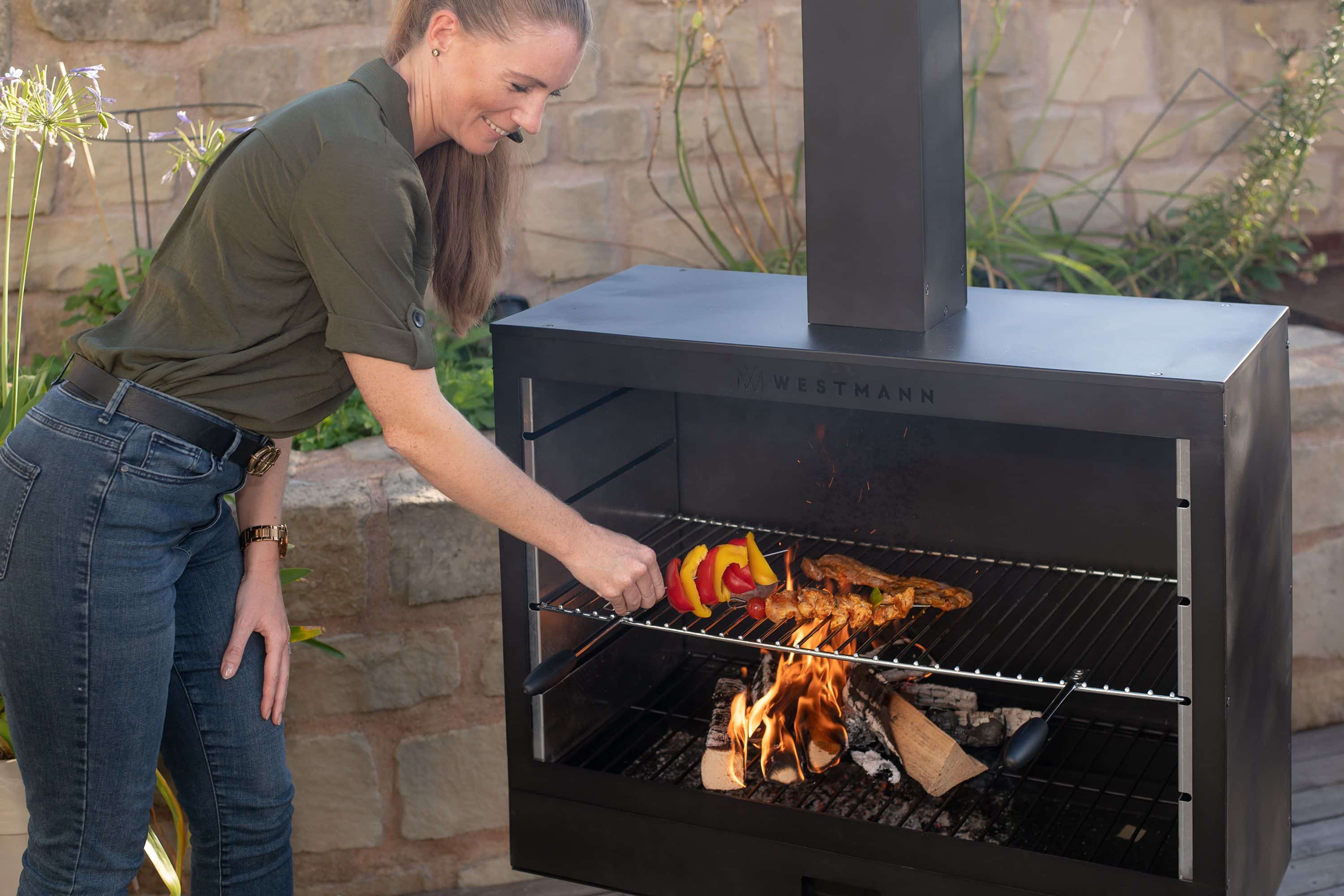 Westmann Barbecue en Open Haard Staal vuurkorf 50x90x160 cm WMLG868-B