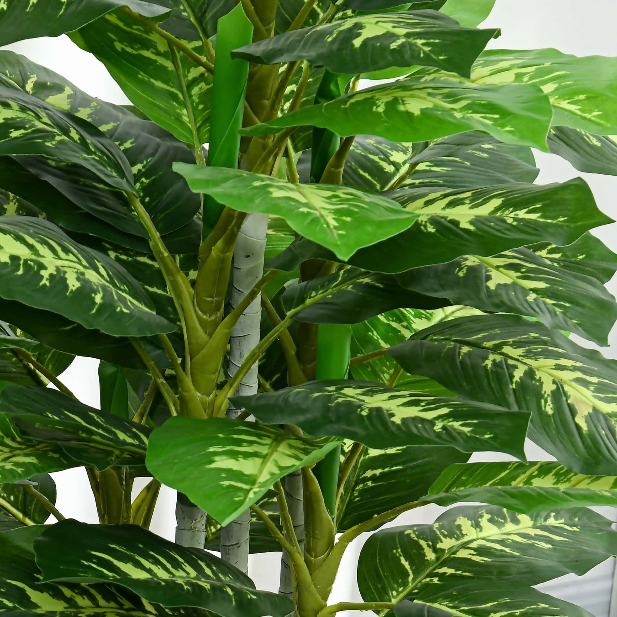 4goodz Kunstplant Dieffenbachia - Kunstplant met Pot -120 cm - Groen