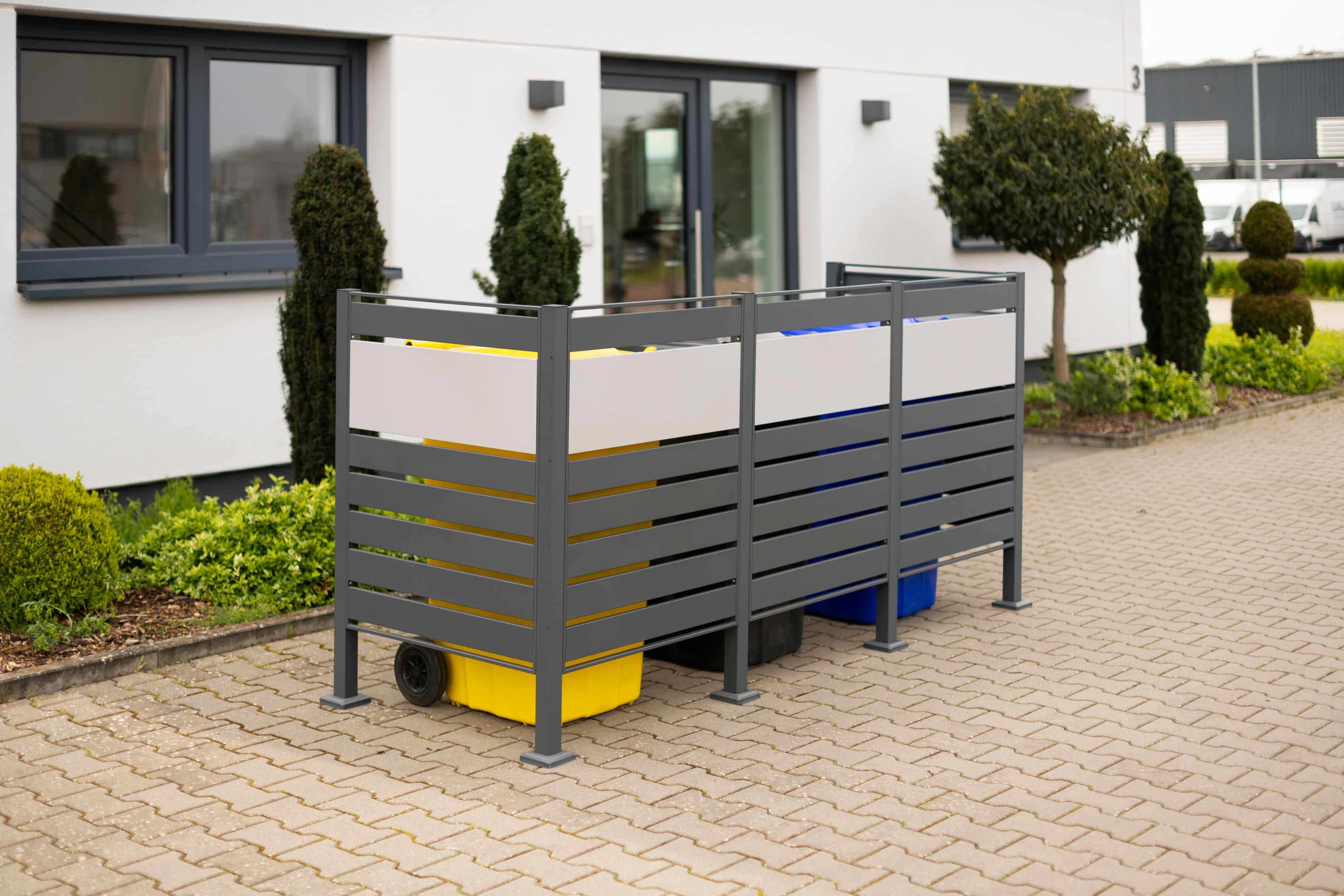 Westmann Containerombouw voor 3 containers - WMJGBF03-4S-120-3 - Kliko ombouw
