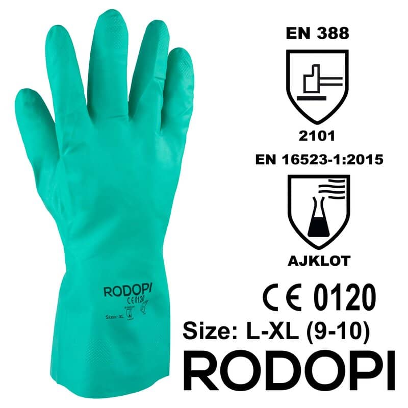 Rodopi® Nitril Chemicaliën Werkhandschoenen - maat 9 Large - 1 paar