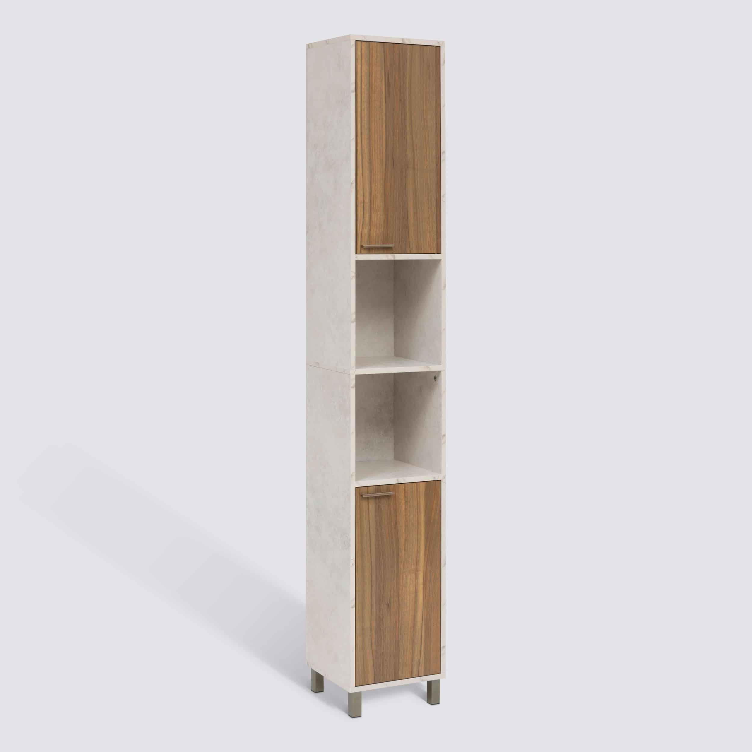 4bathroomz Badkamer kolomkast Lugano marmerlook – 194 cm hoog - Marmer/Houtlook 4bathroomz Badkamer kolomkast Lugano marmerlook – 194 cm hoog - Marmer/Houtlook
