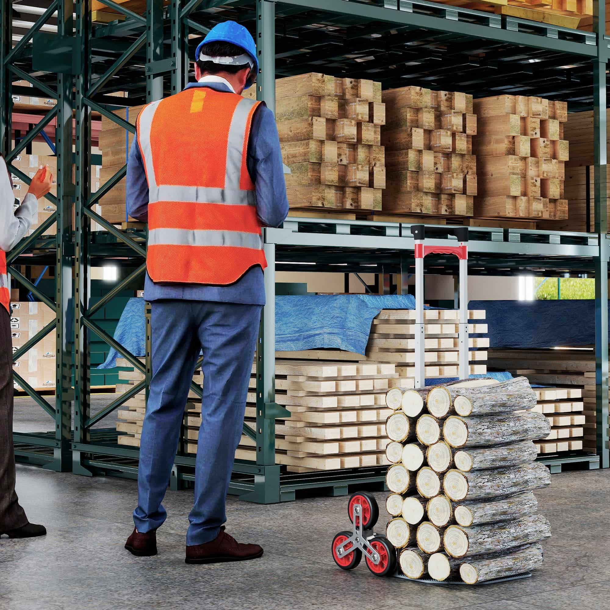 4goodz Steekwagen Trapklimmer Opvouwbaar - trolley max70kg - Rood 4goodz Steekwagen Trapklimmer Opvouwbaar - trolley max70kg - Rood