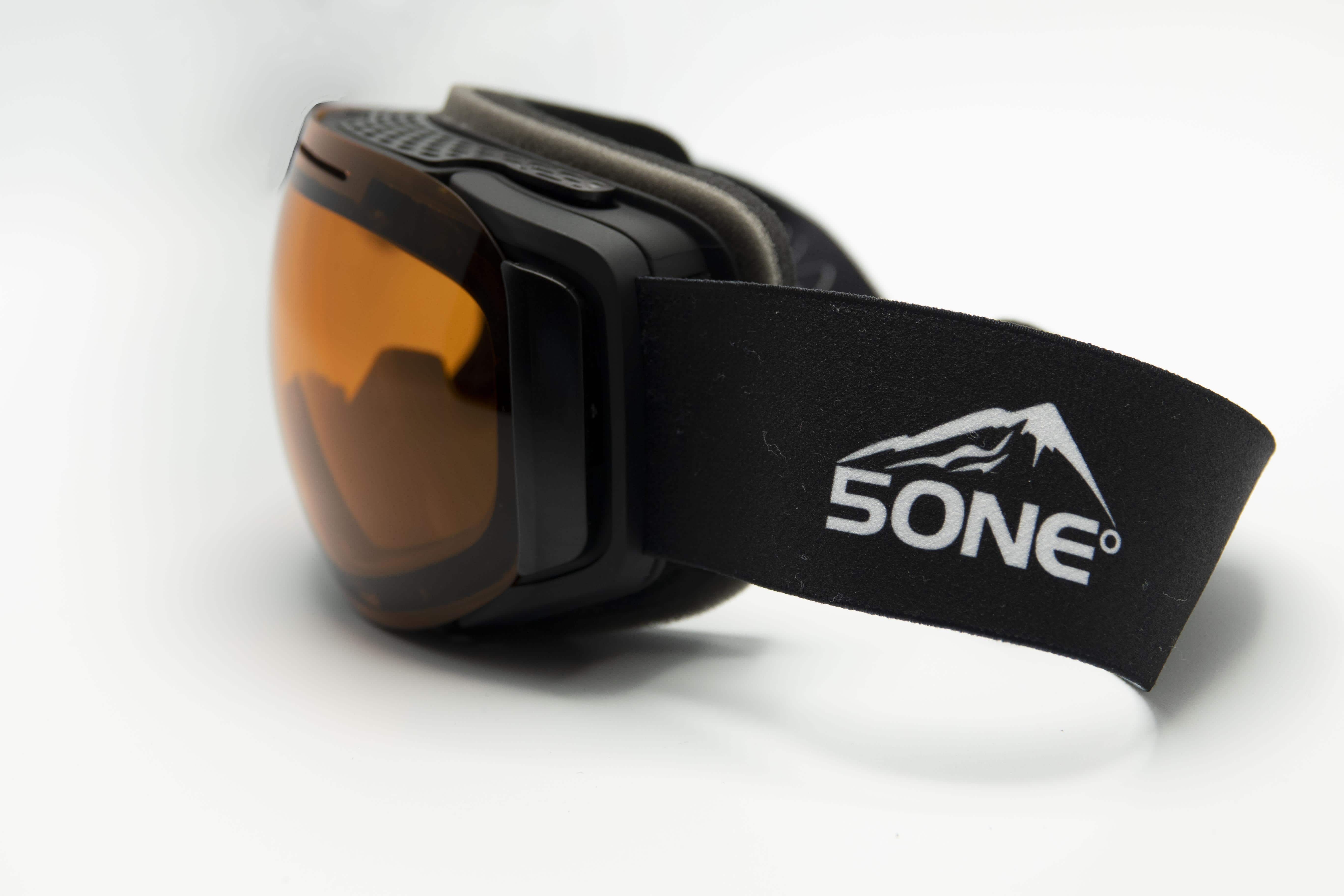 5one® Alpine 7 - skibril - 2 verwisselbare lenzen - Oranje en Grijs 5one® Alpine 7 - skibril - 2 verwisselbare lenzen - Oranje en Grijs