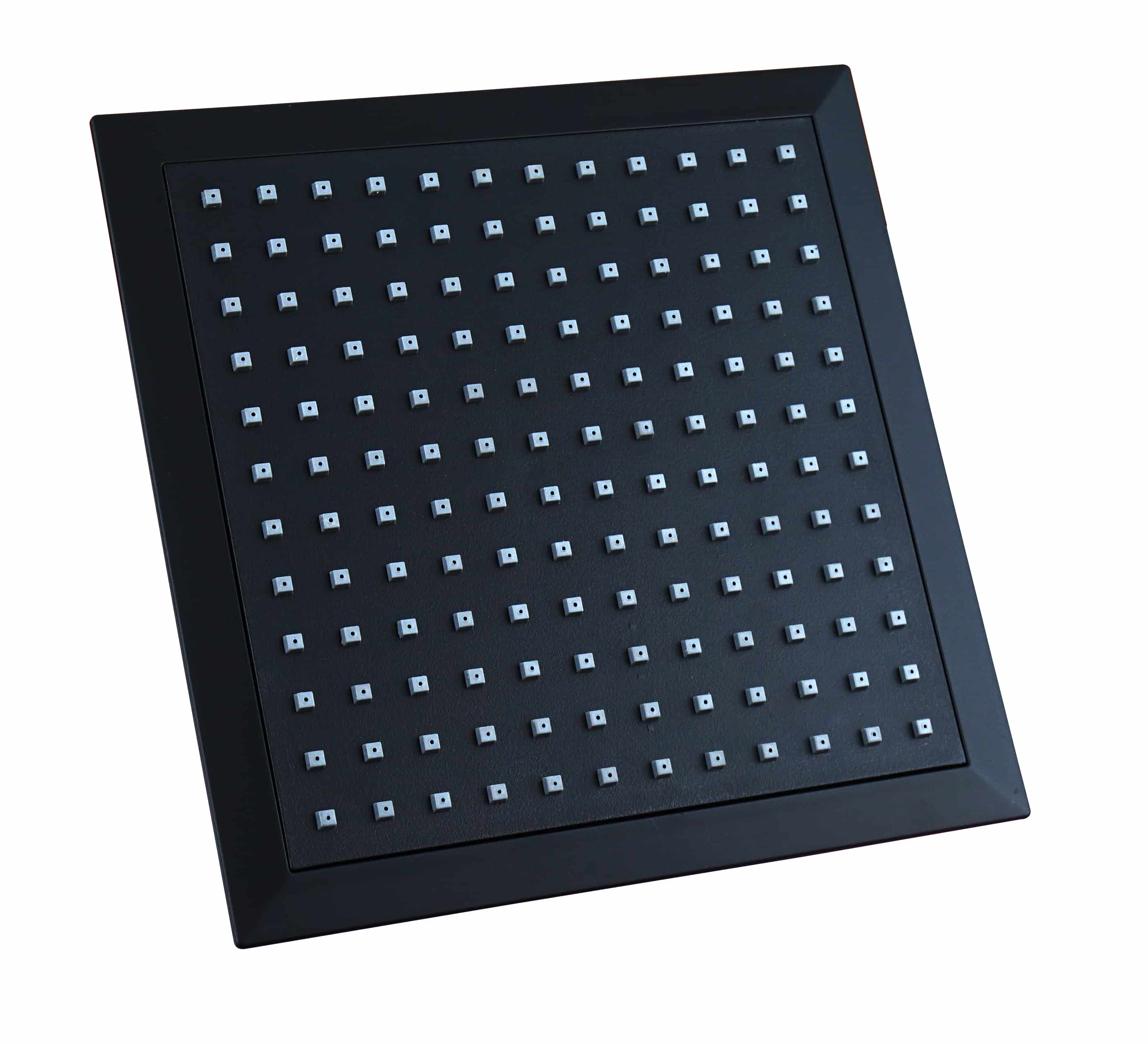 Luzzo® Douchekolom 20 cm Regendouche zonder kraan Vierkant - Zwart