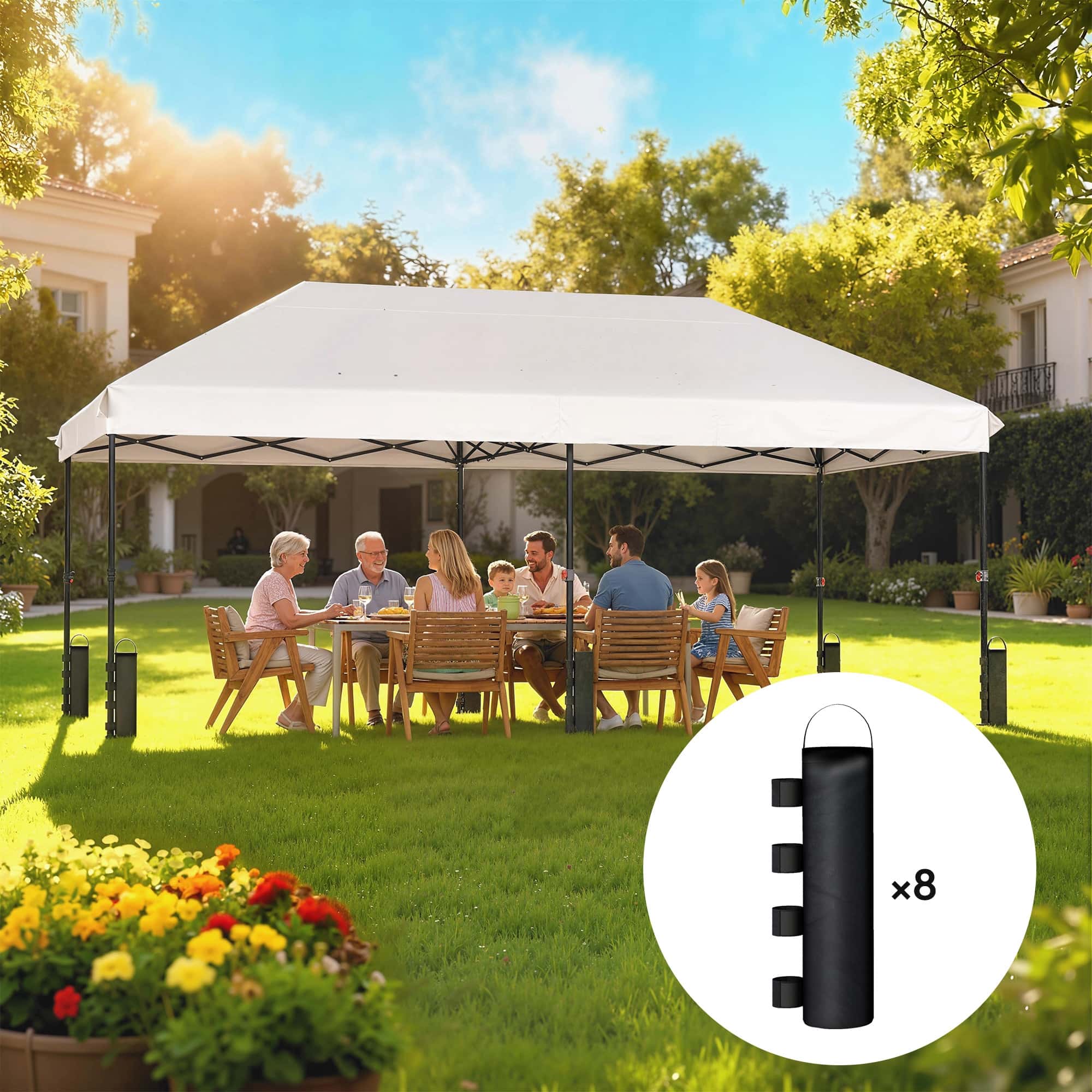 4goodz 8 stuks Partytent Verzwaring gewichten - 5 kg per stuk/40 kg totaal 4goodz 8 stuks Partytent Verzwaring gewichten - 5 kg per stuk/40 kg totaal
