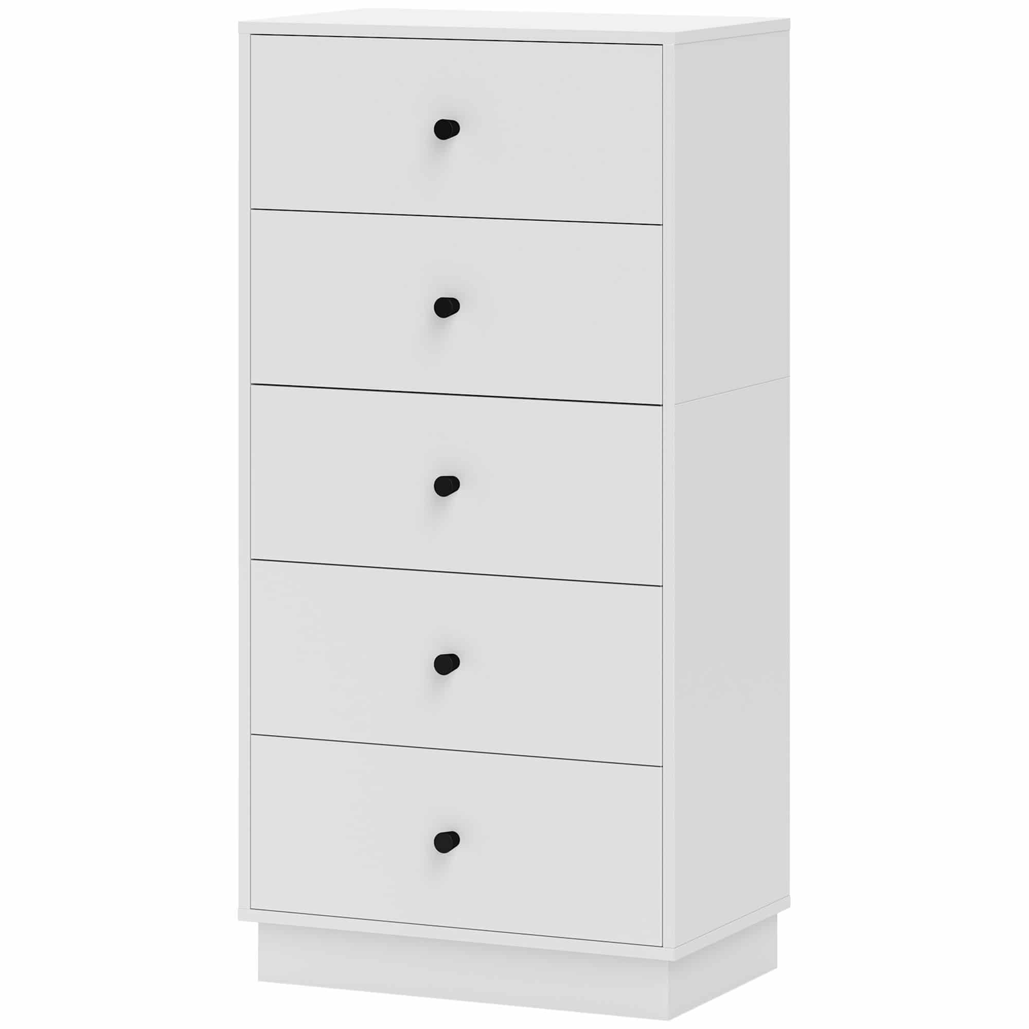 4goodz Ladenkast met 5 Laden 29 47 x 95 cm - Wit