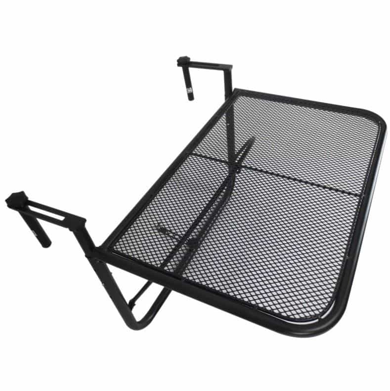 4goodz Inklapbare Balkontafel voor de Balkonrand - Zwart