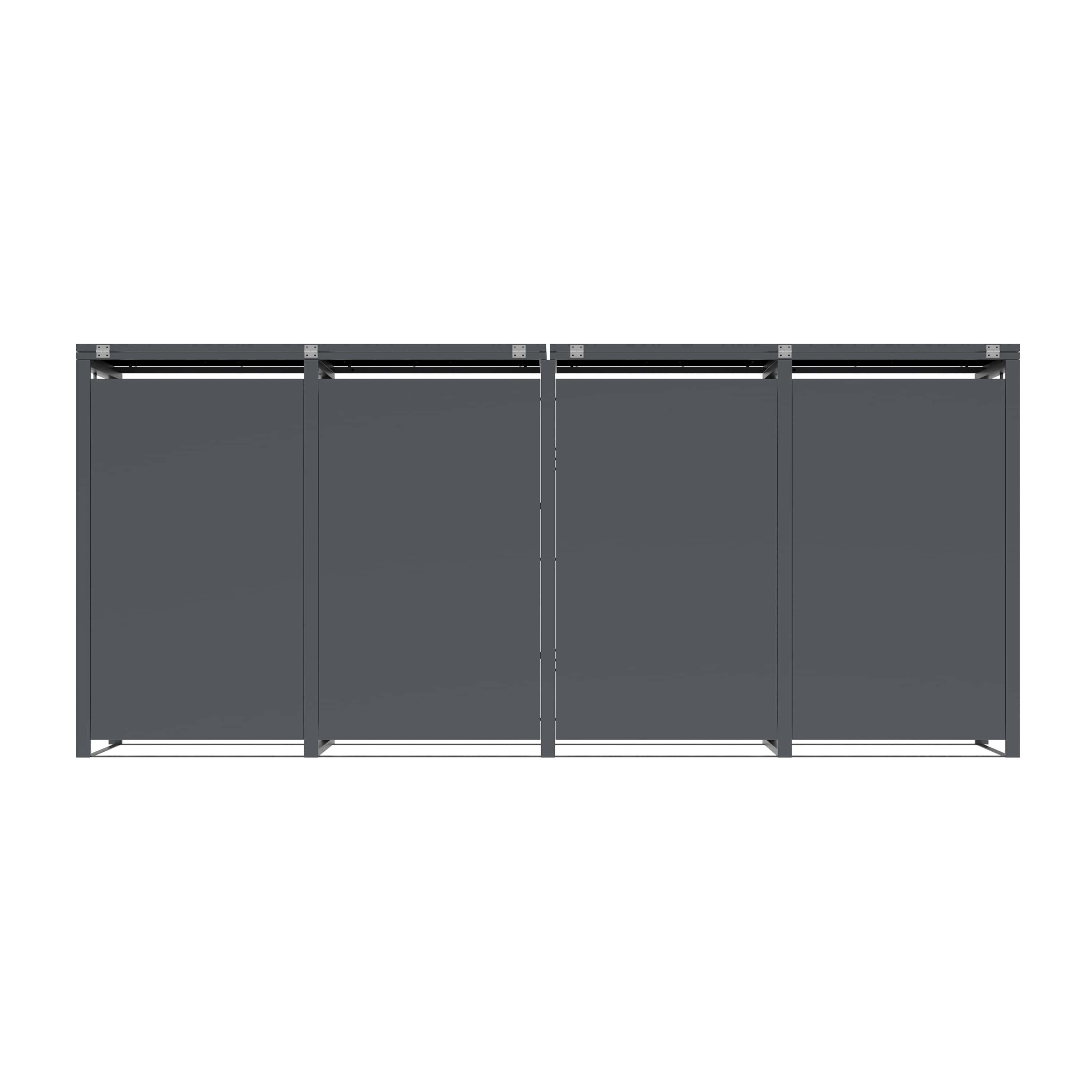 Westmann Varius-4 Metalen Containerombouw voor 4 kliko's - Houtlook