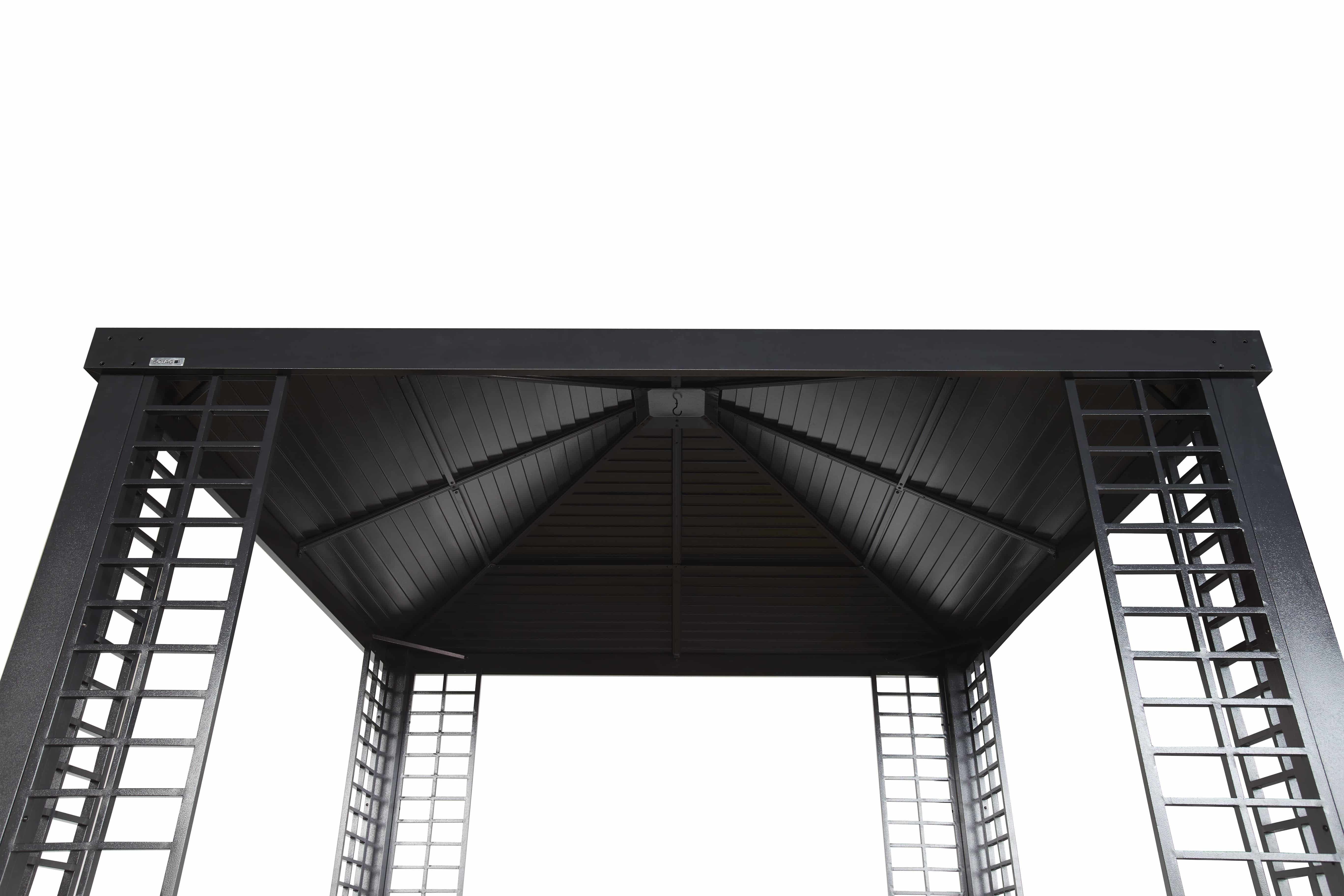 Sojag Paviljoen Pergola Havana 300 cm - met Plantenbakken - Zwart