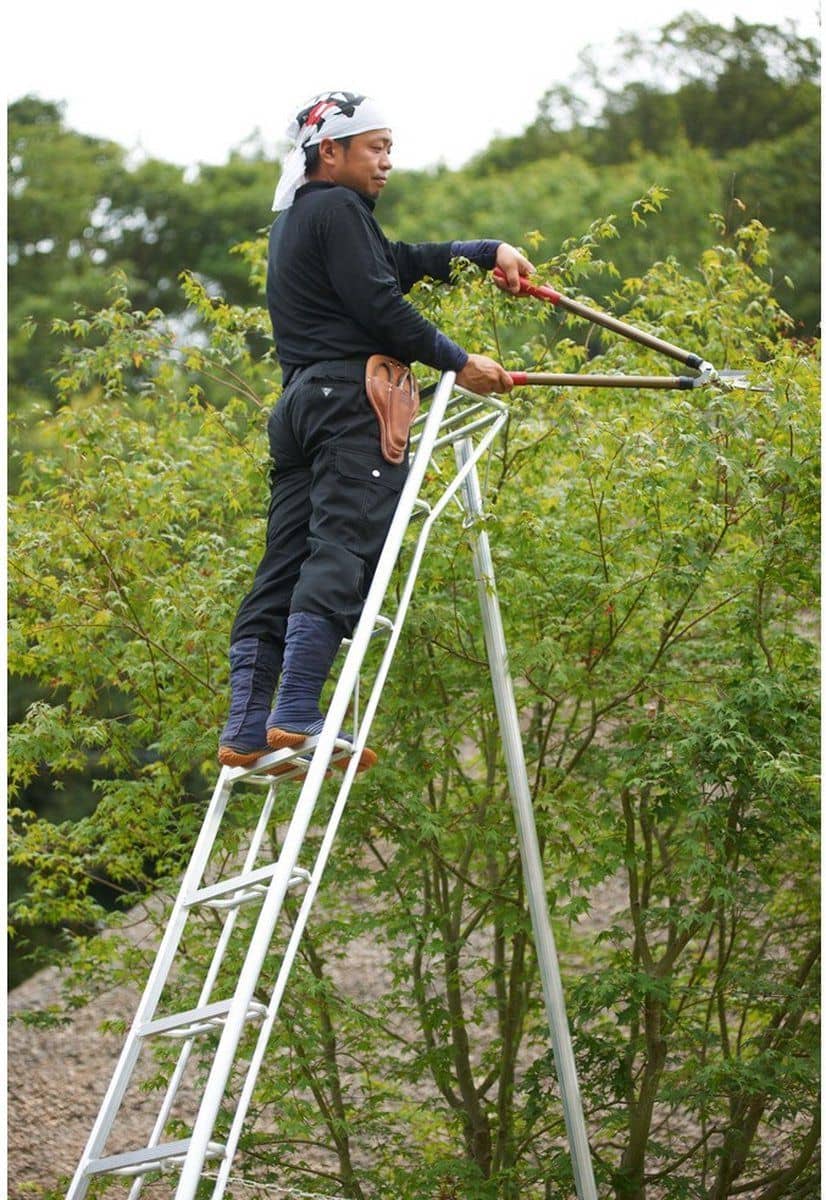 Niwaki Driepoot Tuinladder 300 cm Snoeiladder Tripod Ladder - Plukladder NW03000