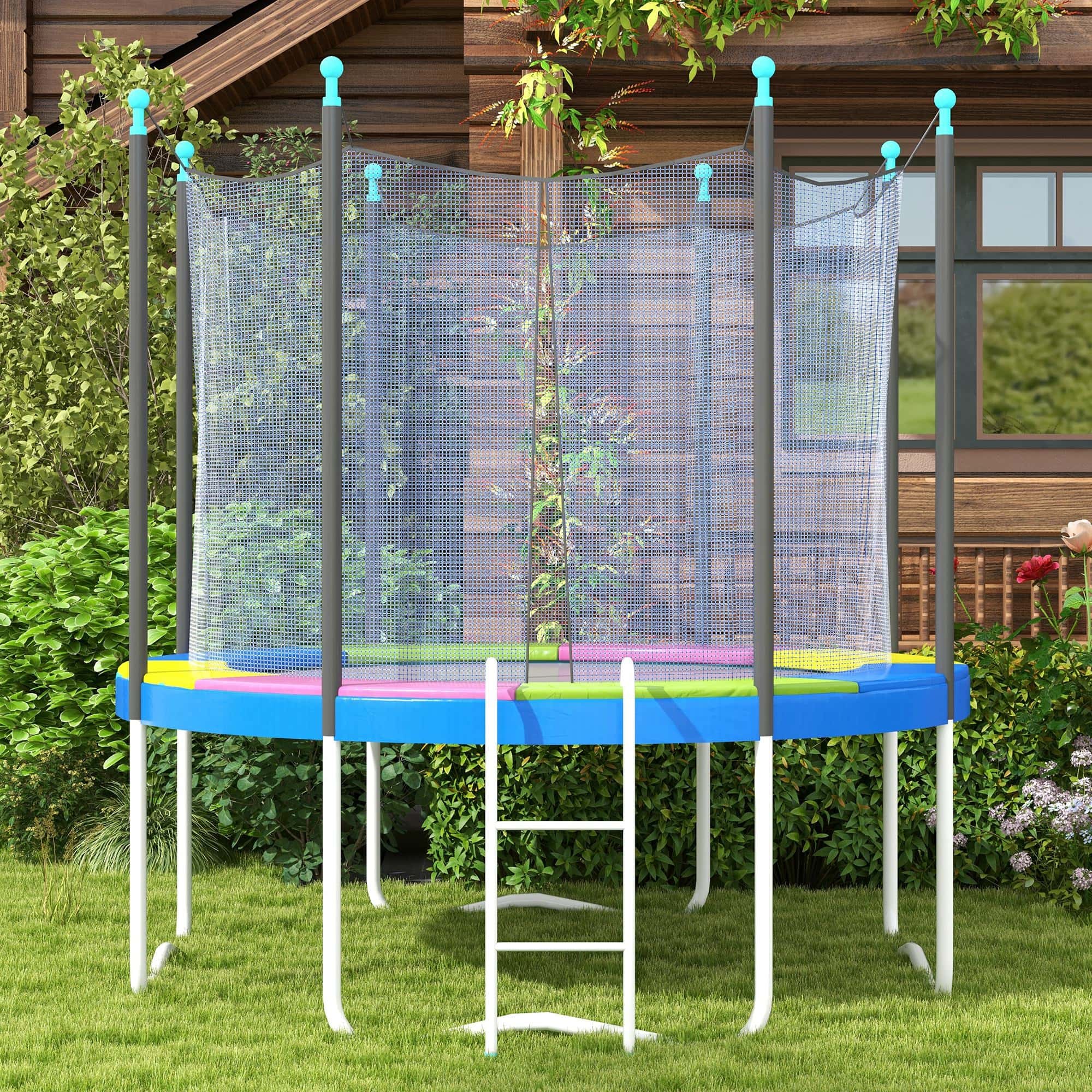 4goodz Dikke Trampoline rand veerafdekking voor trampoline 366 cm