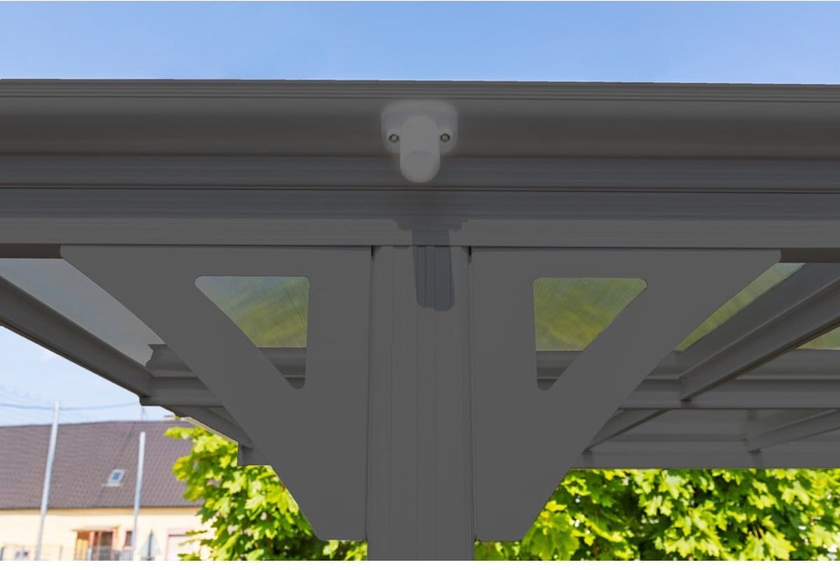 Westmann Aluminium carport met plat dak Helsinki - Antraciet - 503x305x232cm