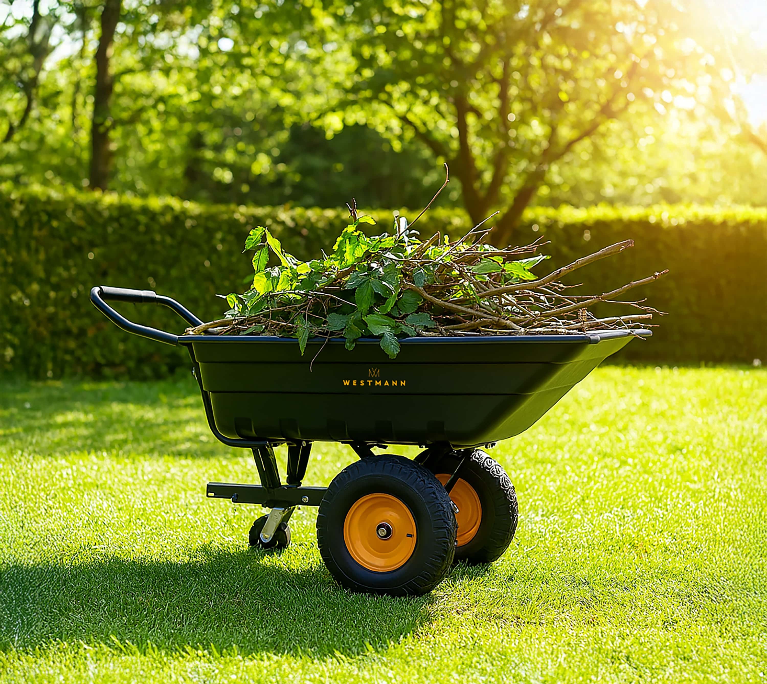 Westmann Prakta XL - Kruiwagen met kiepfunctie en kogelkoppeling