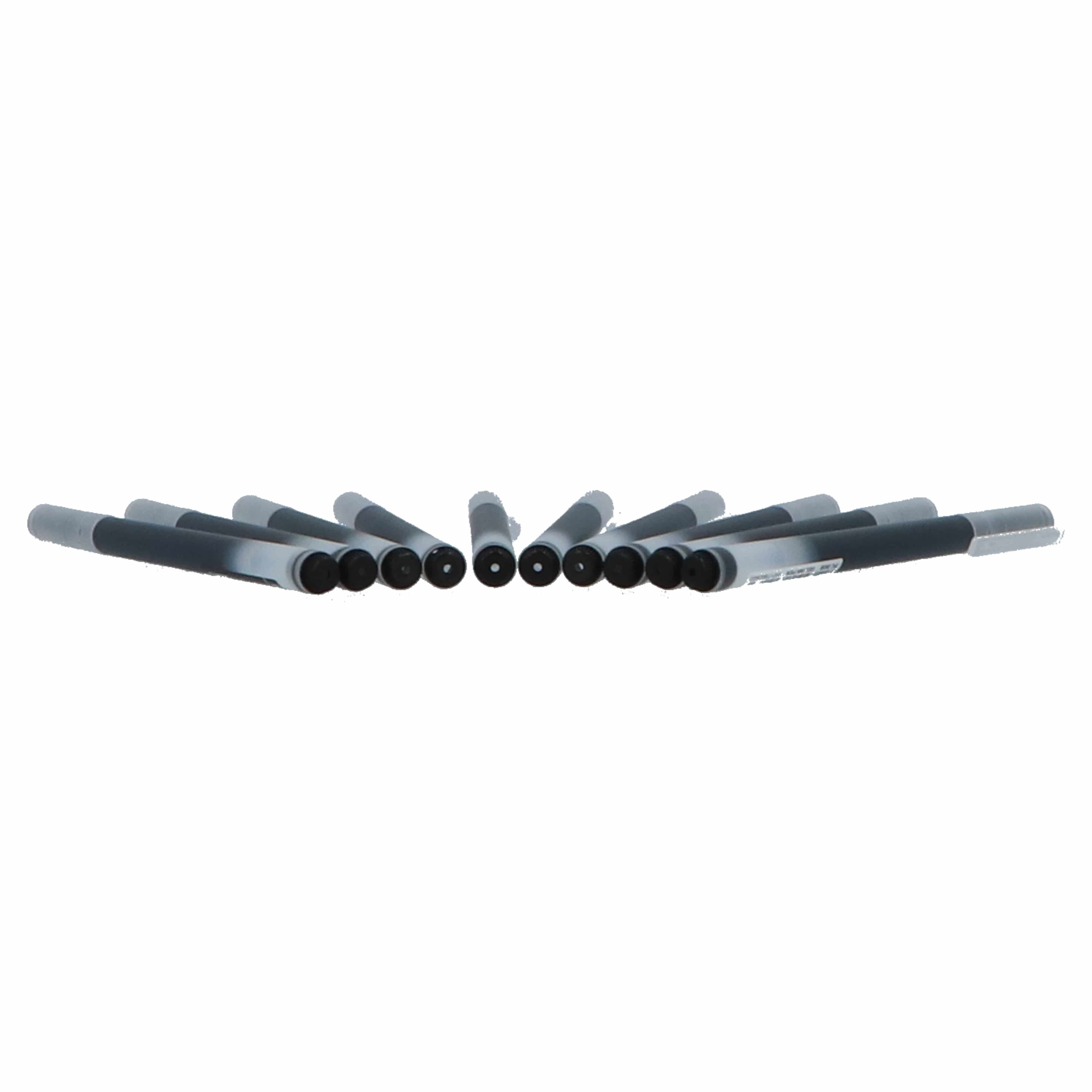 4goodz 10 stuks Fineliner Gelpennen long lasting 0,5 mm punt - Zwart