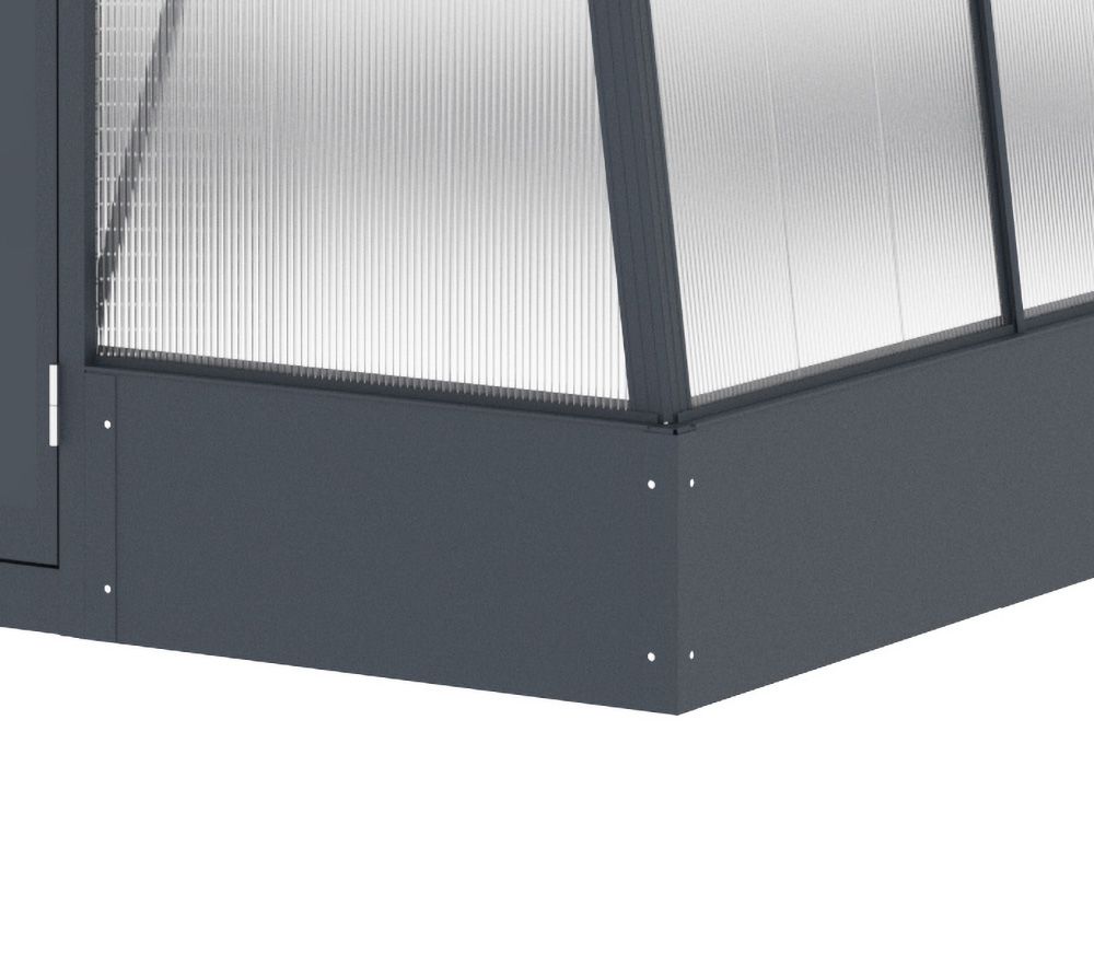 Westmann Aurora 68 - TuinKas met fundering - Antraciet 248x188 cm