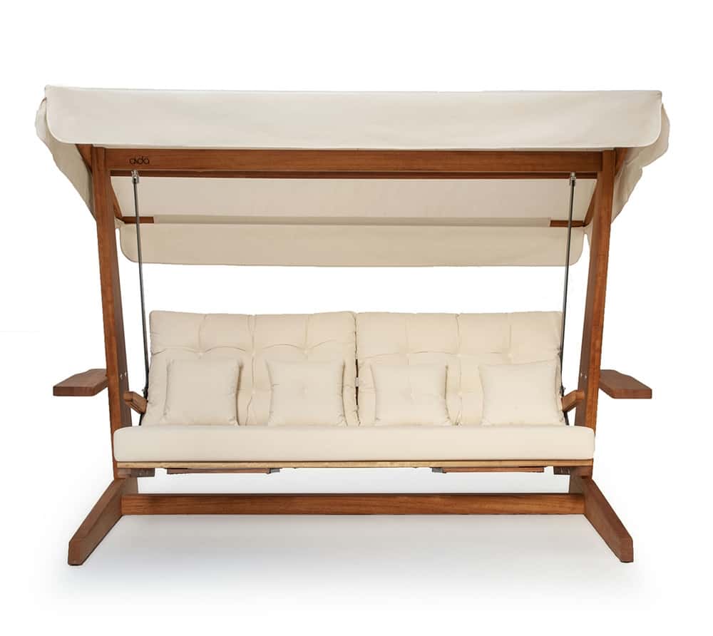 Westmann 4-persoons Houten Verandaschommel Luna 2600 - Creme Westmann 4-persoons Houten Verandaschommel Luna 2600 - Creme