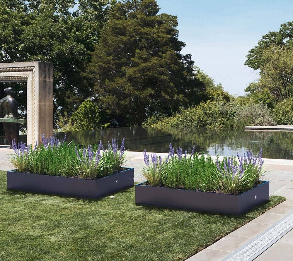 Herstera Garden® Plantenbak HG08978802 - Moestuin - 150x100x25 cm - Antraciet