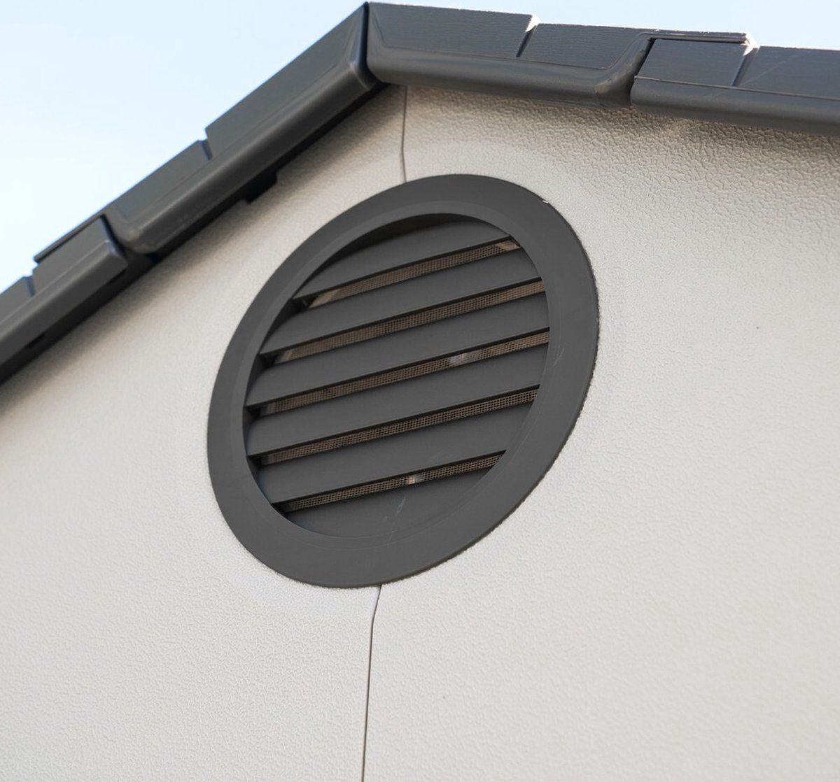 Lifetime® Kunststof Tuinschuur LG10000 - 244x457x244cm - Lichtgrijs