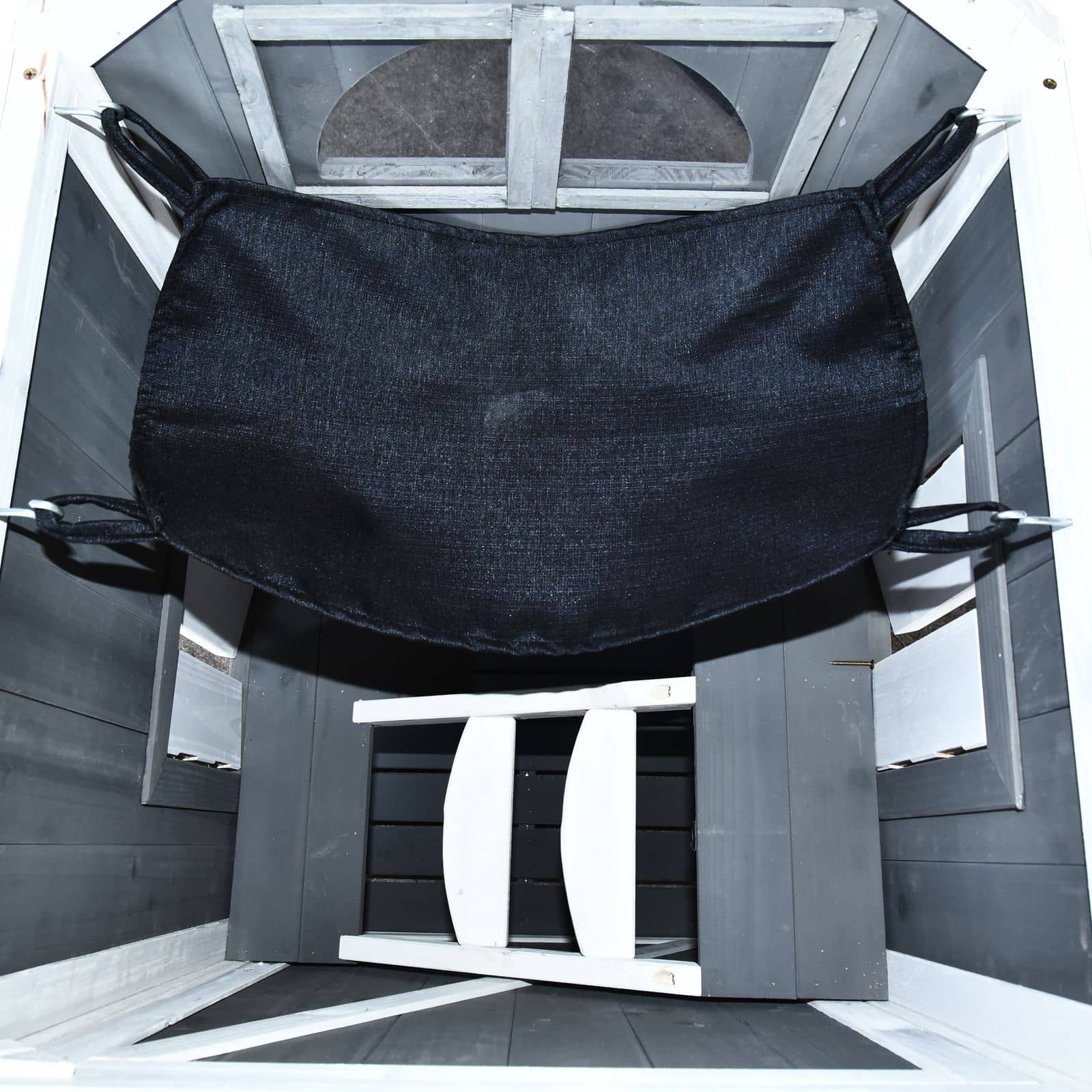 4goodz kattenvilla 2 verdiepingen 59x55x109 cm - Grijs 4goodz kattenvilla 2 verdiepingen 59x55x109 cm - Grijs