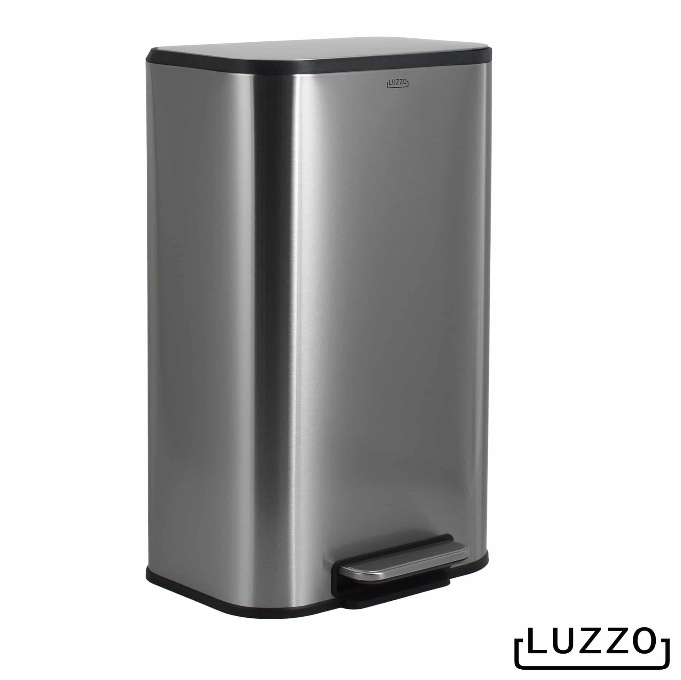 Luzzo® Nevada Pedaalemmer 30 liter - Prullenbak Mat RVS