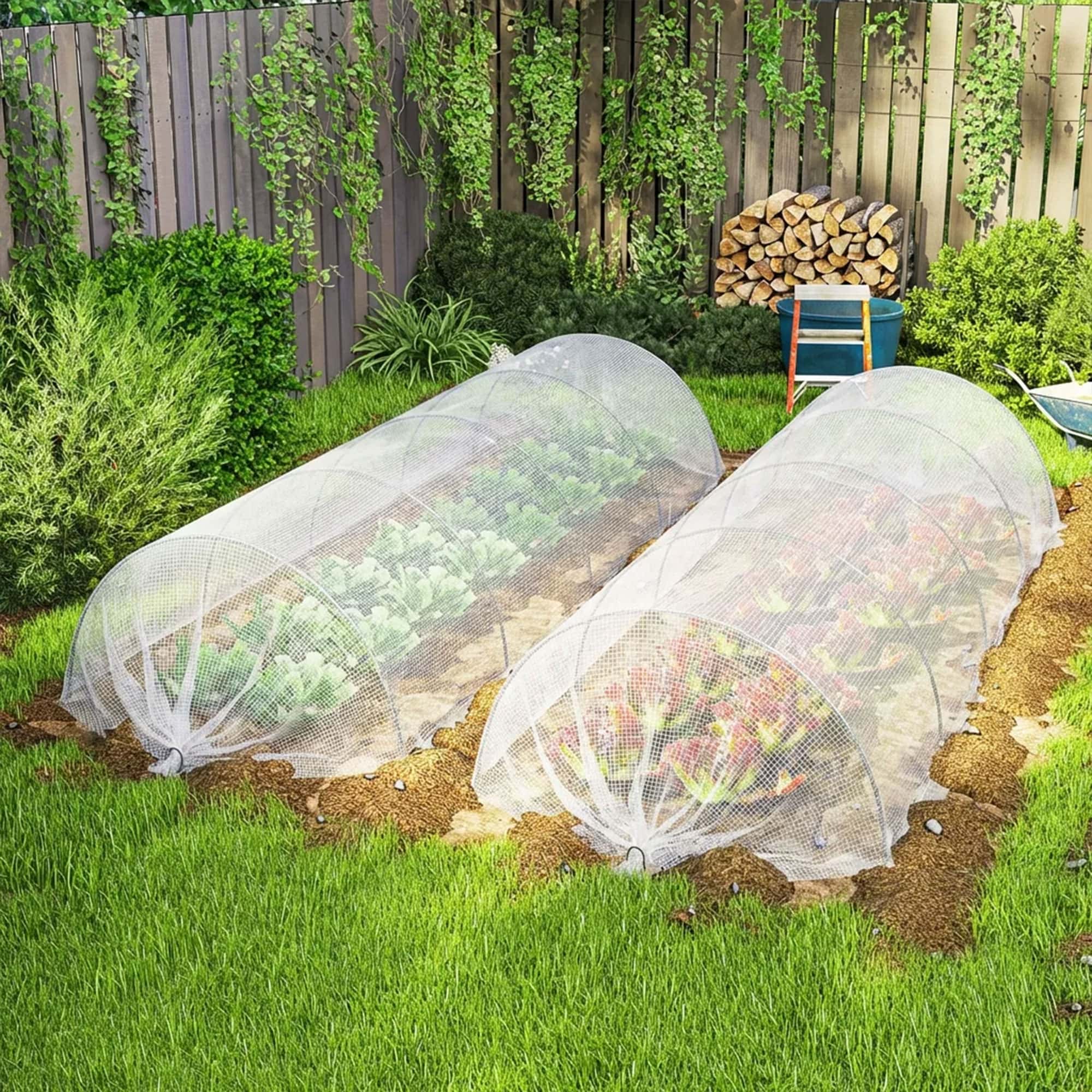 4goodz Waterdicht Afdekzeil 4x6 mtr 140g/m² scheurbestendig met versterkte ogen - Wit