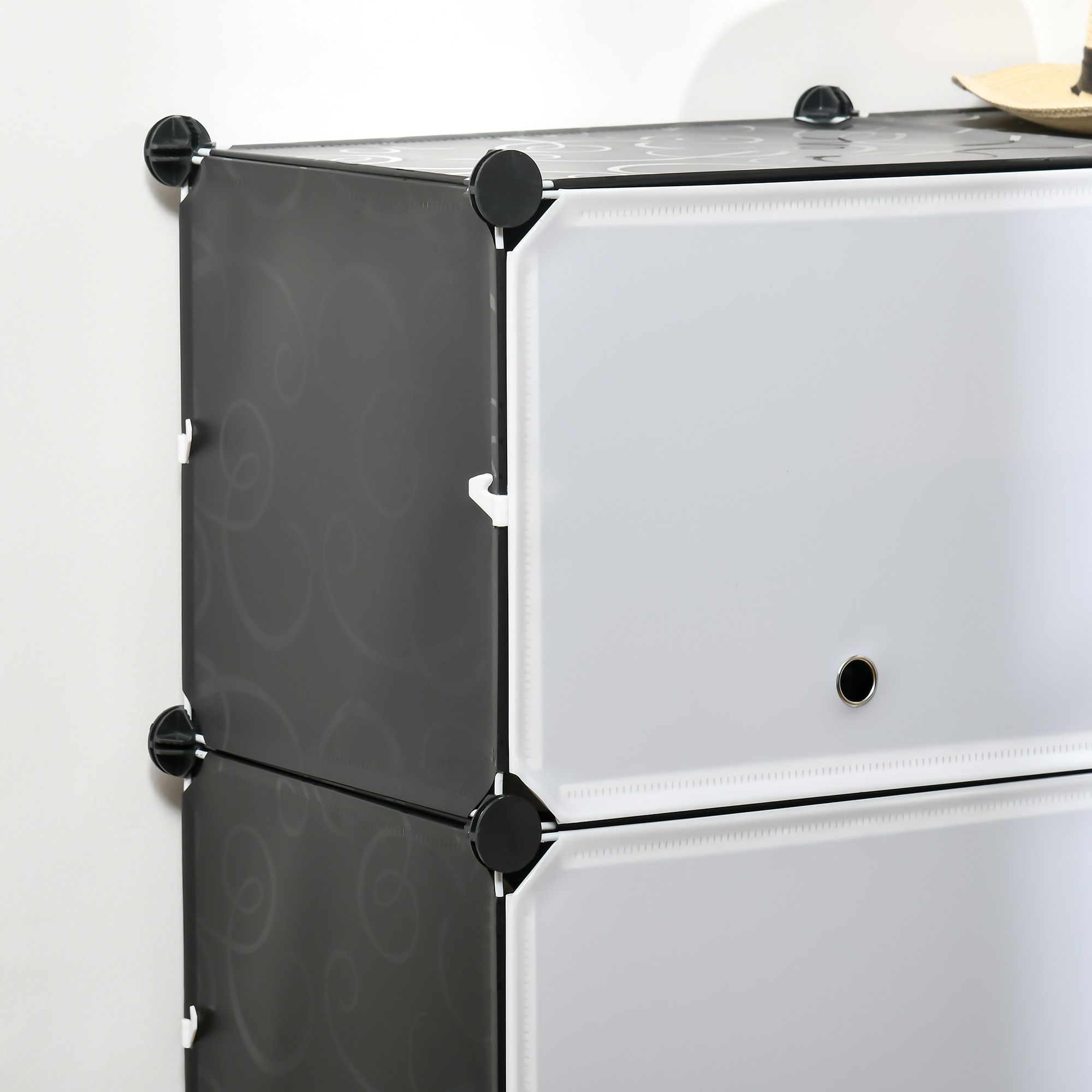 4goodz Schoenenkast Opbergbox met 12 Kubussen - Schoenenrek 850-169WT
