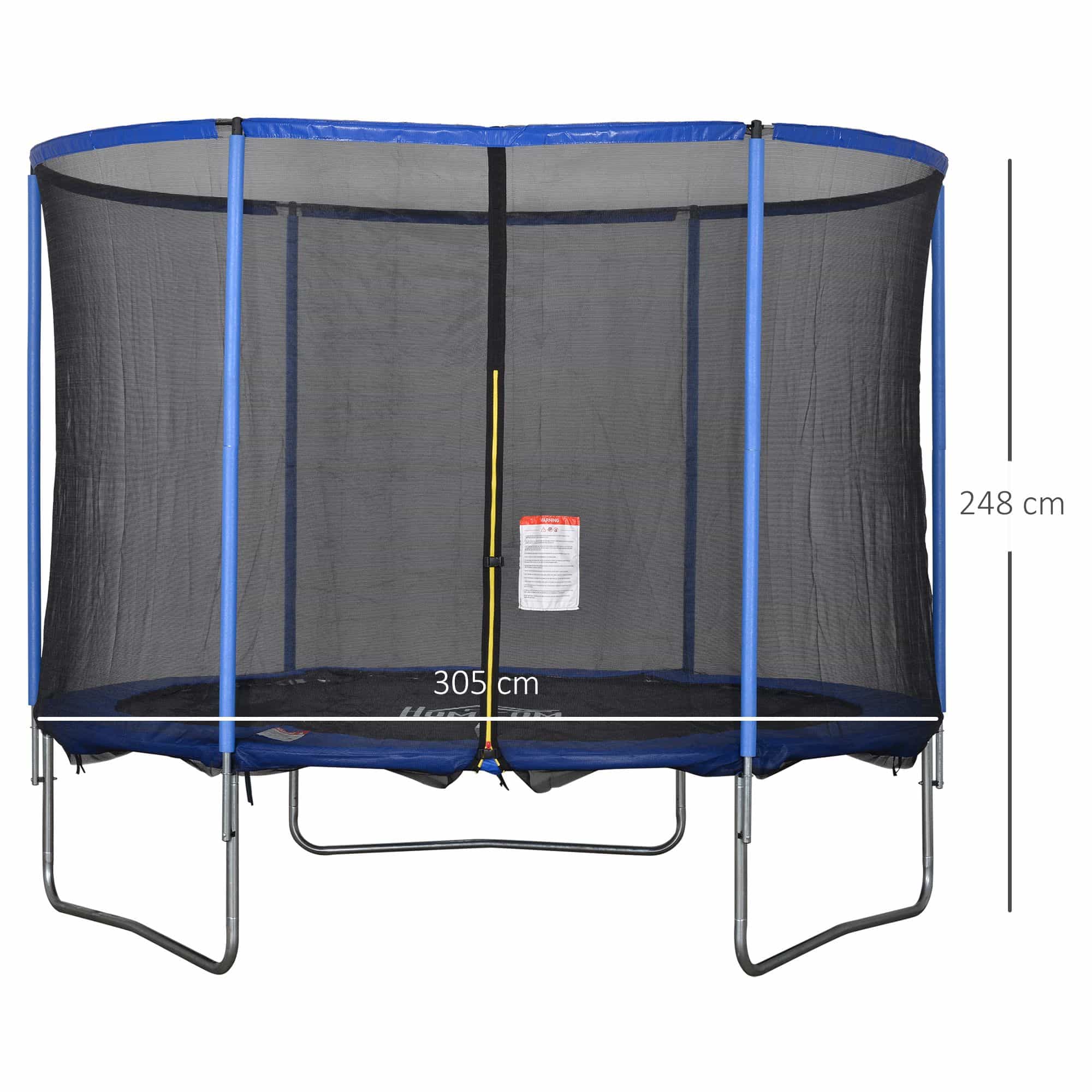 4goodz Trampoline met Veiligheidsnet en Randafdekking - 305 cm doorsnede