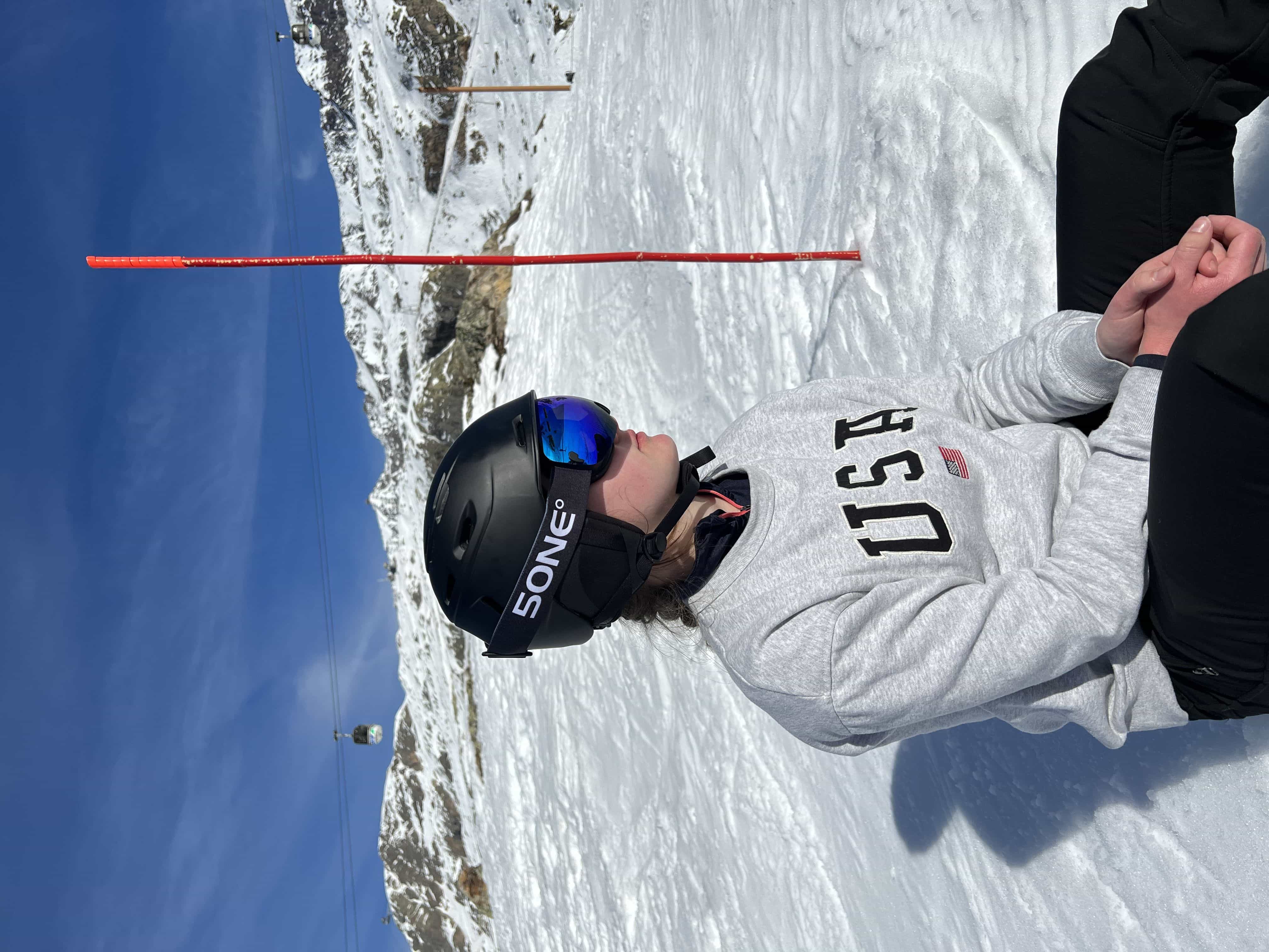 5one® Alpine 1 Blue anti-condens Skibril met hardcase - Zwart frame