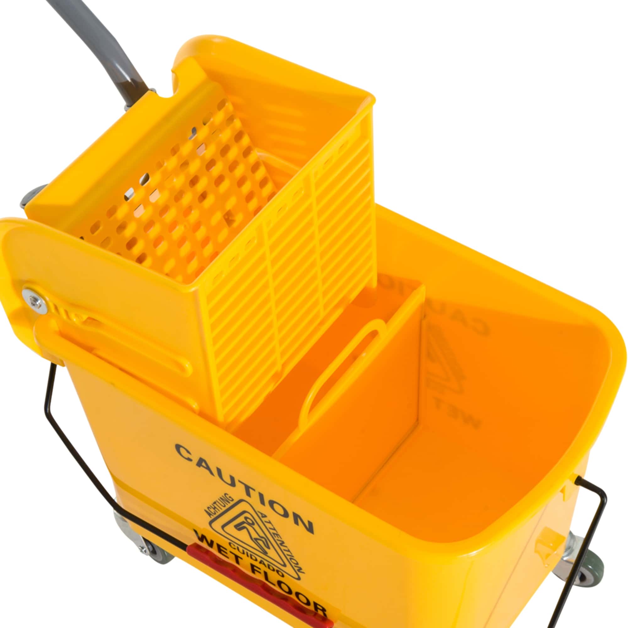 4goodz Schoonmaakwagen Rolemmer met Wringer op Wielen - 20 Liter 4goodz Schoonmaakwagen Rolemmer met Wringer op Wielen - 20 Liter