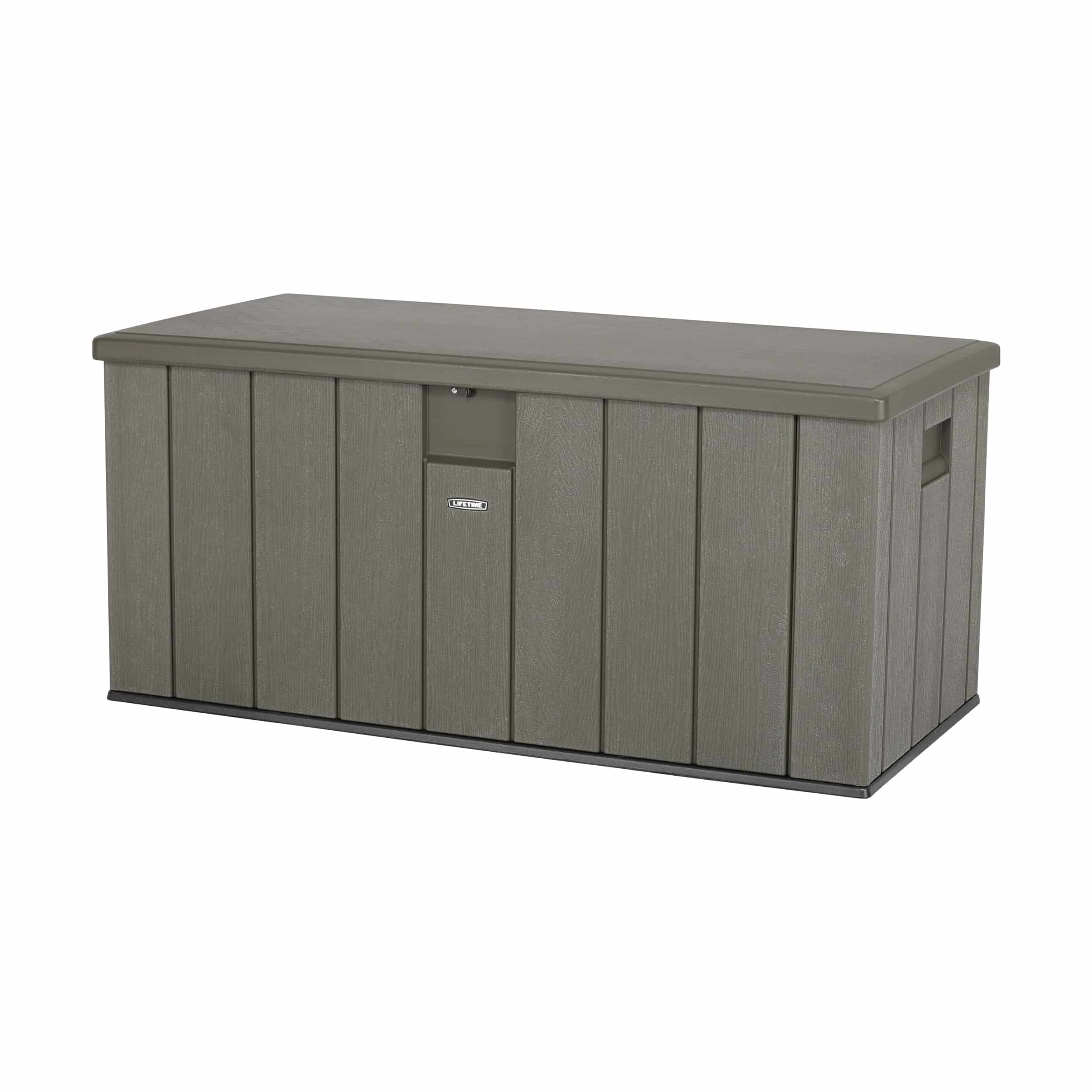 Lifetime Kunststof Kussenbox 570 ltr - Tuinkist 72x151x69cm - Donkergrijs
