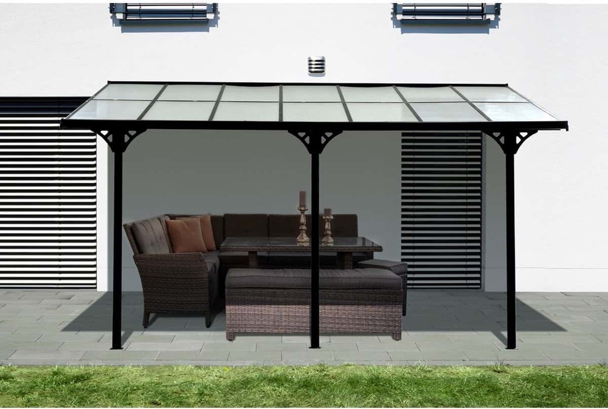 Westmann Bruce 435 - SI06106 Terrasoverkapping 435x300cm - Zwart