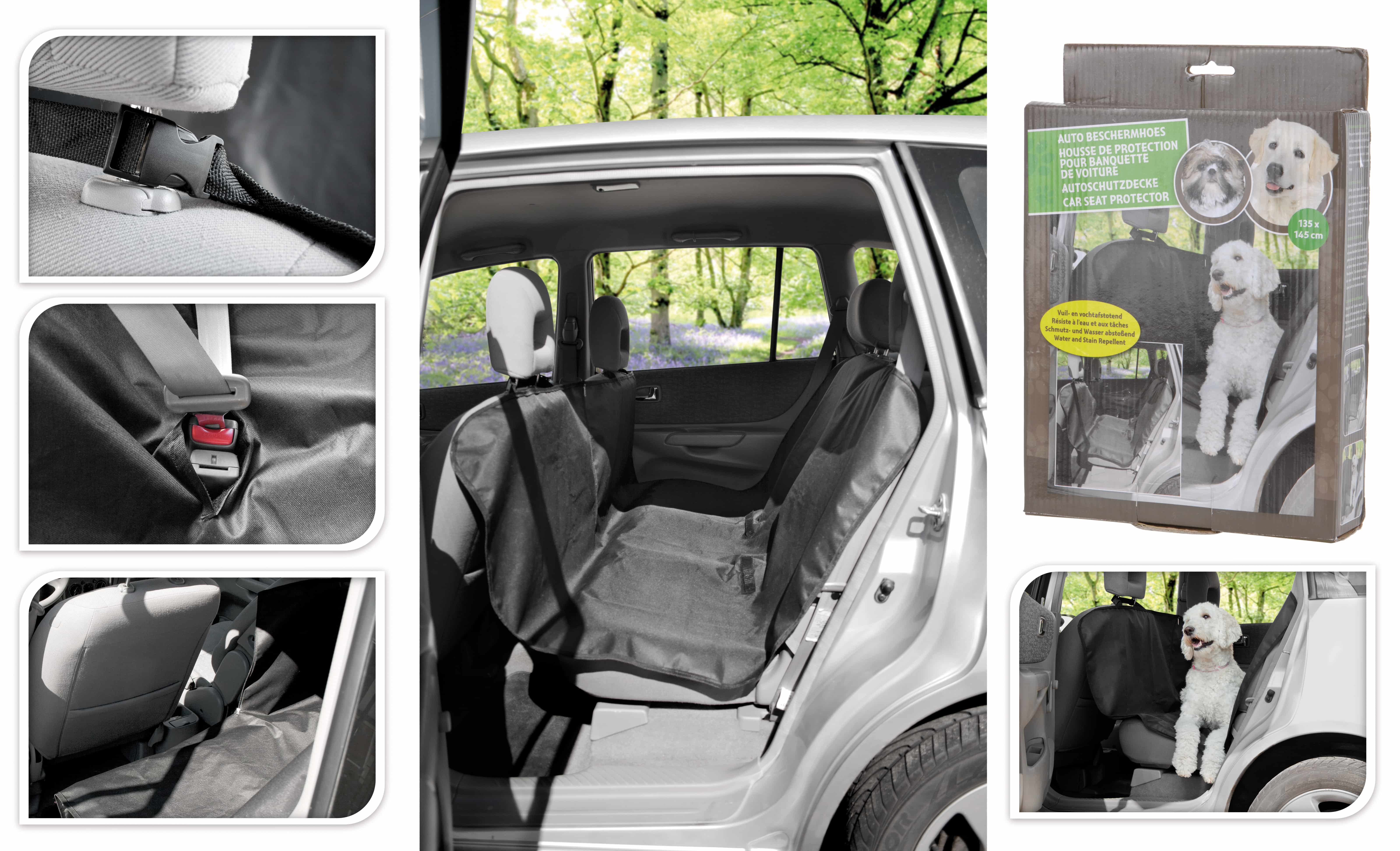 4animalz® autostoel beschermhoes voor achterbank - 135x140 cm
