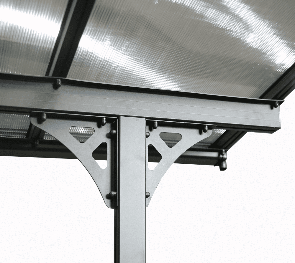 Westmann Aluminium Terrasoverkapping Bruce SI06110 - 300x617x270 cm - Zwart