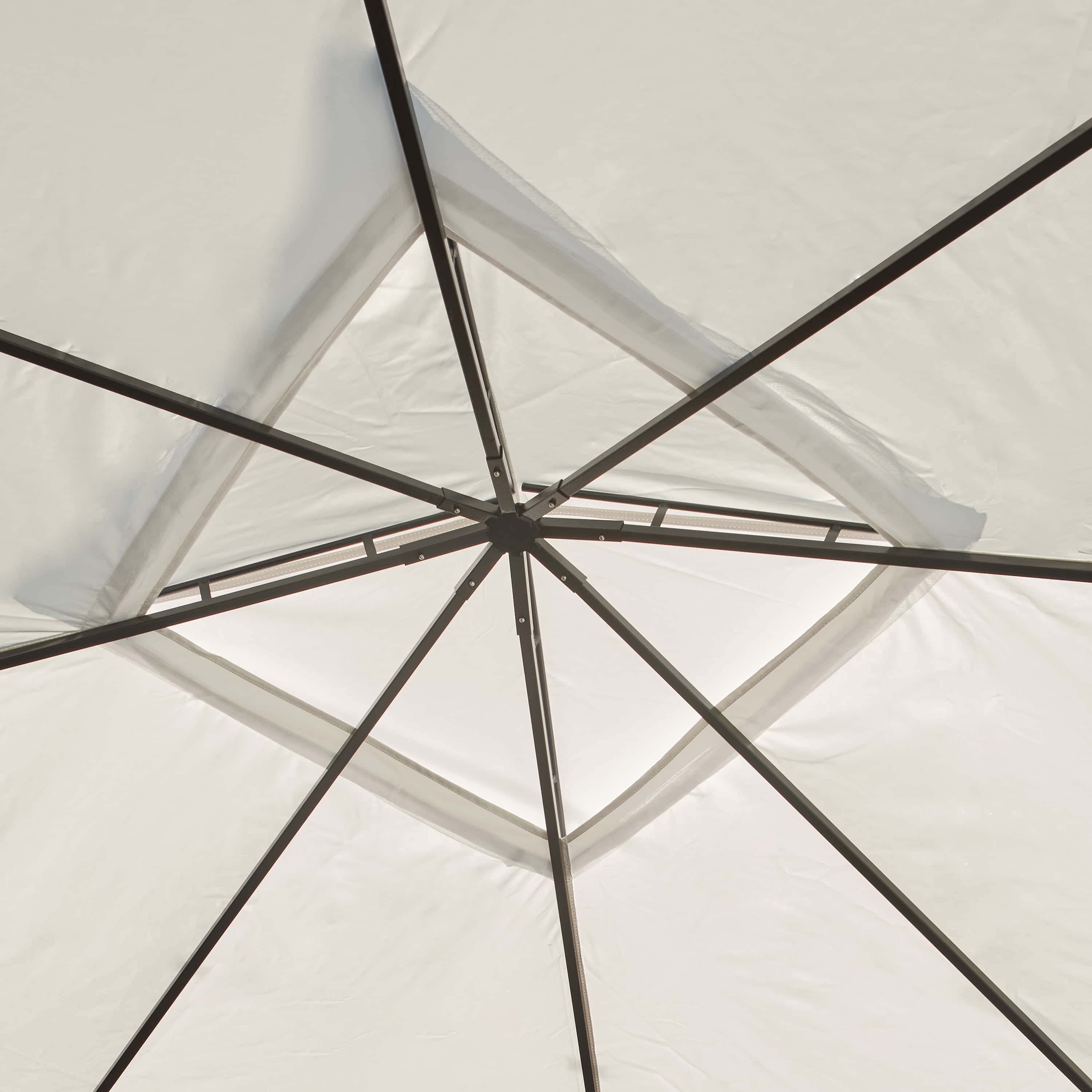 Sojag Malta 1010 - Aluminium Paviljoen 3x3 mtr met afneembaar stoffen dak