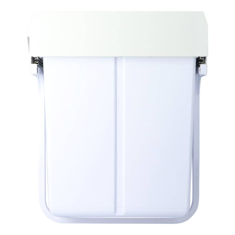 4cookz® Duo Wit Inbouwprullenbak 2x 20 liter - afvalscheiding wit 40 cm