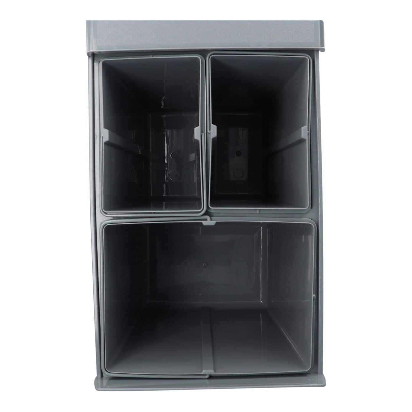 4goodz Inbouw Prullenbak met 3 Afvalemmers voor Afvalscheiding - 40 liter - 34 cm breed