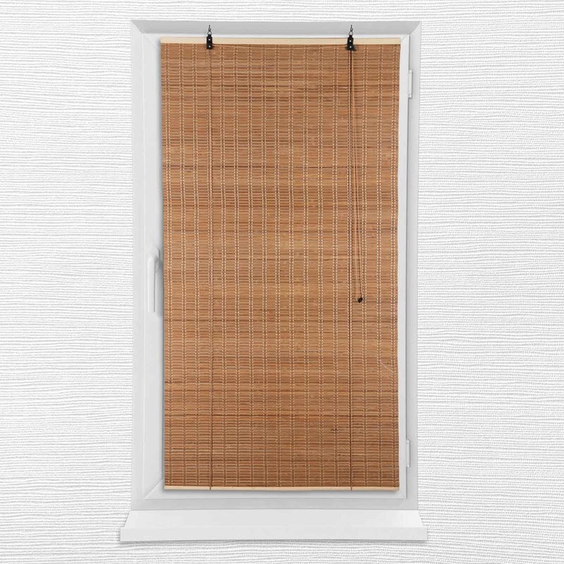 4goodz Bamboe Rolgordijn 120x160 cm - Donkerbruin