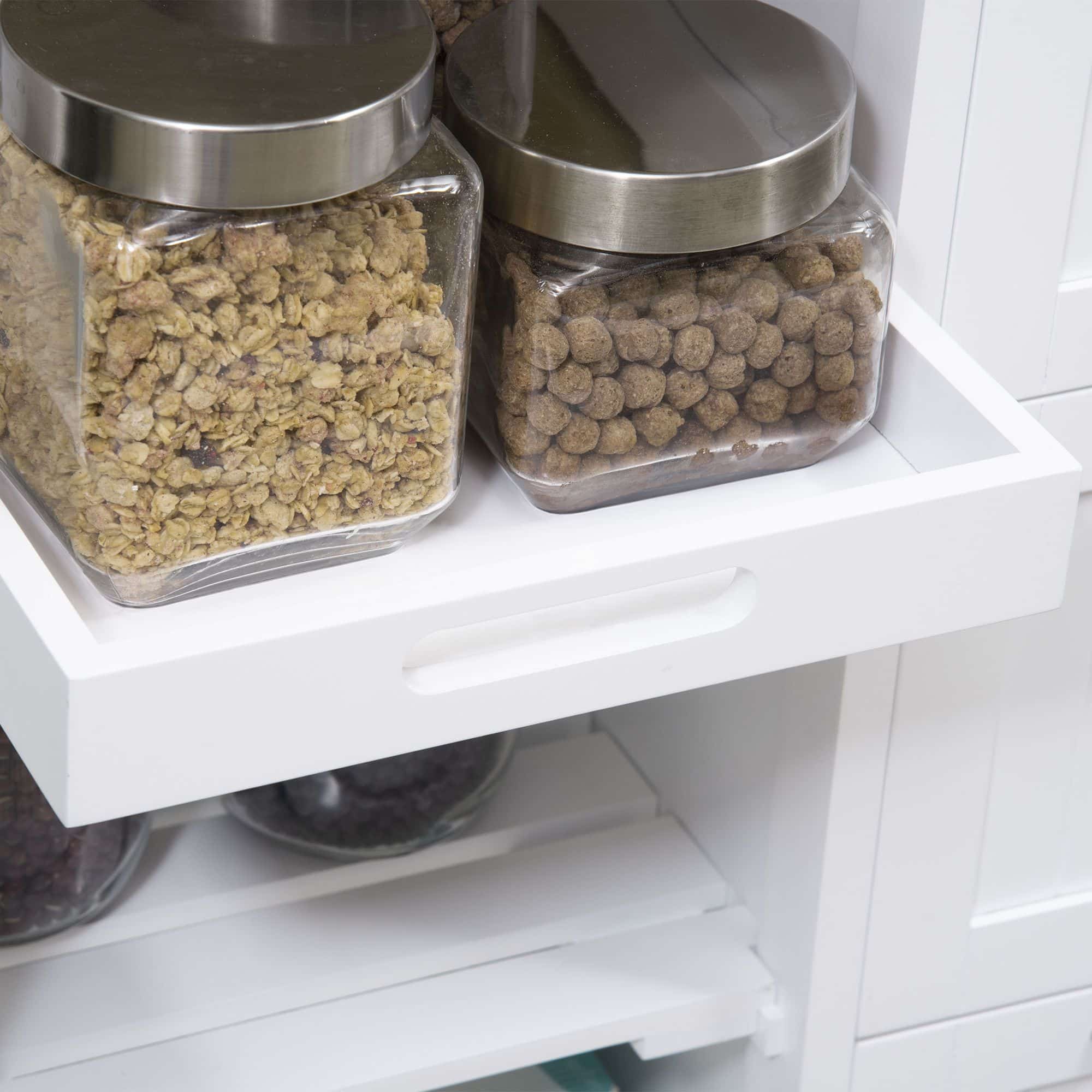 Homcom Keukentrolley Keukeneiland met 3 Laden, Wit
