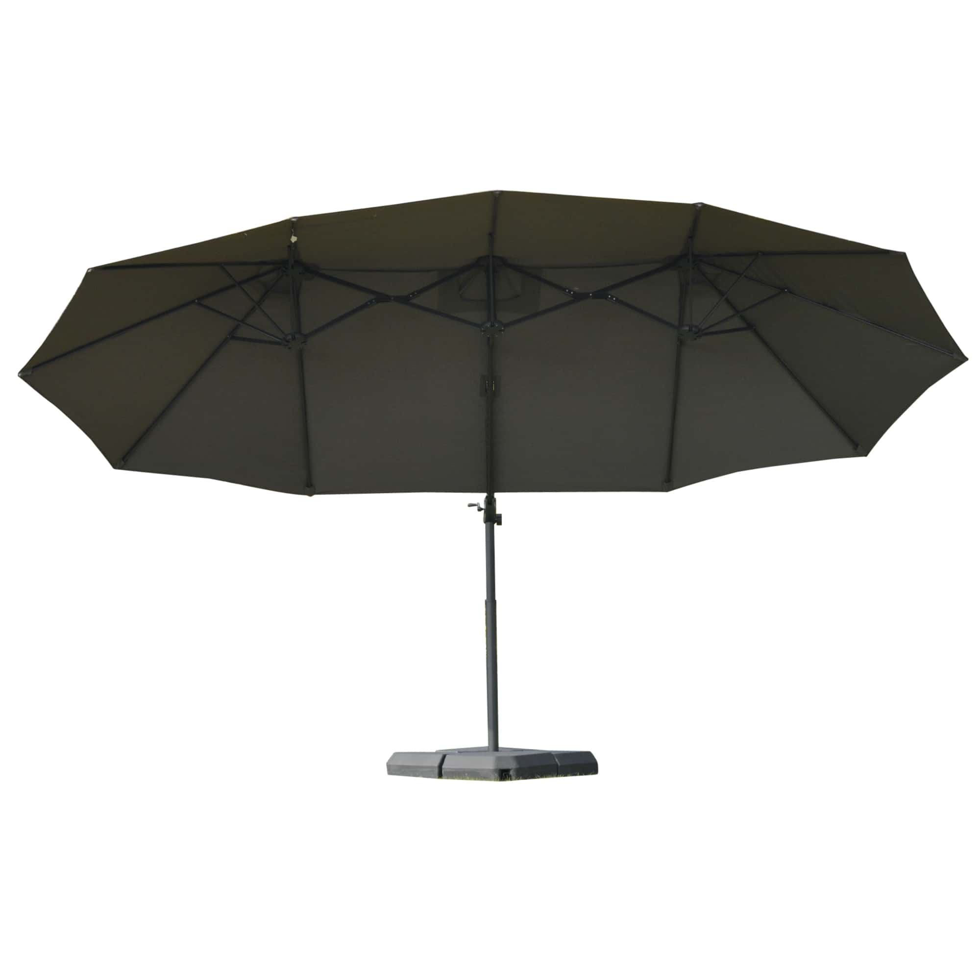 4goodz Zweefparasol XL 270x 440 cm - Grijs 4goodz Zweefparasol XL 270x 440 cm - Grijs