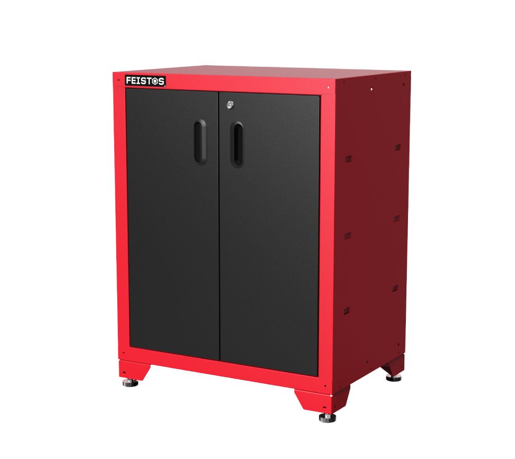 Feistos Juno 14 Gereedschapswand Hoog - 46x264x198 cm - Zwart/Rood
