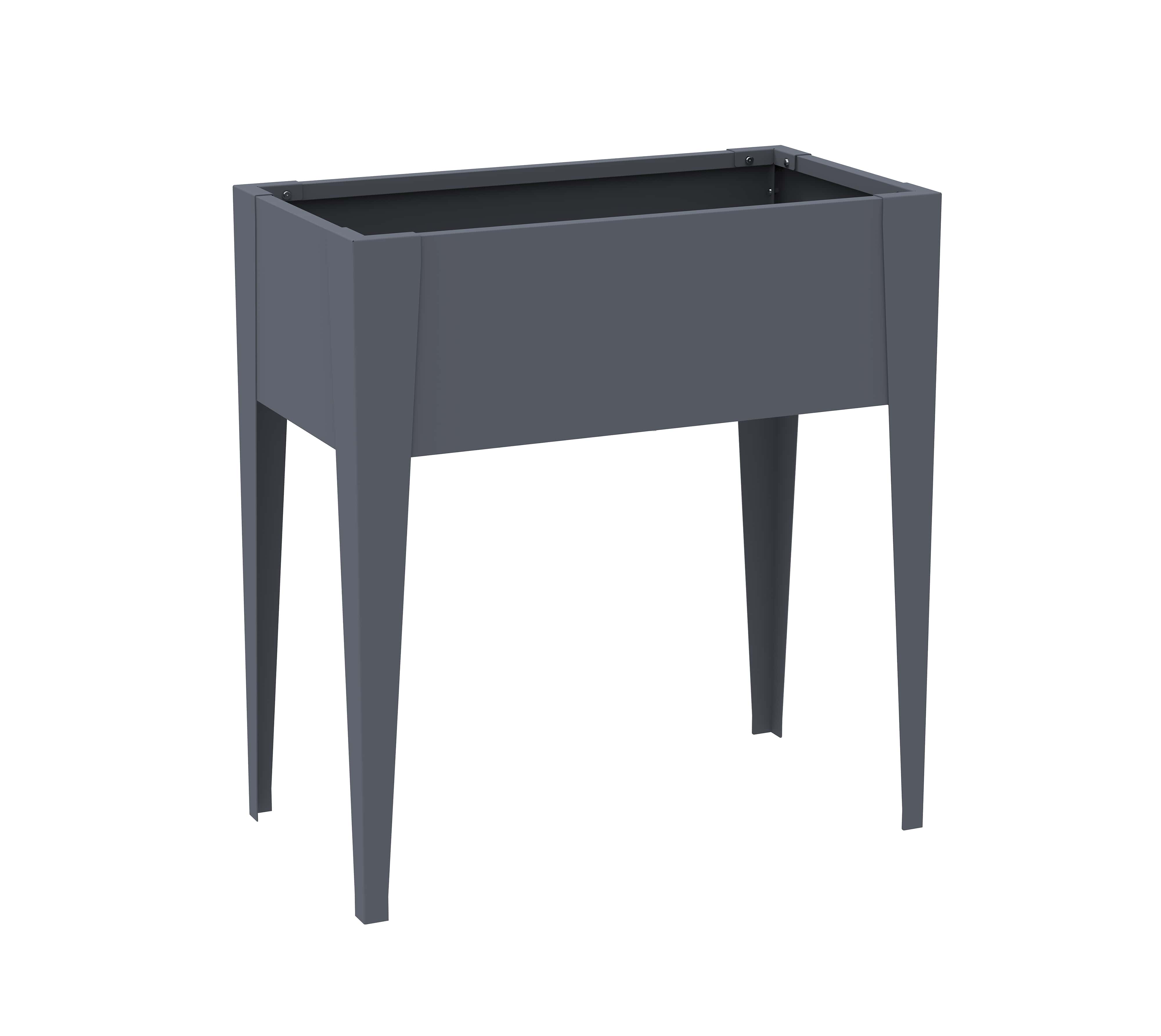 Westmann Vedura S - Metalen Verhoogde Plantenbak - 74x40x80 cm - Grijs