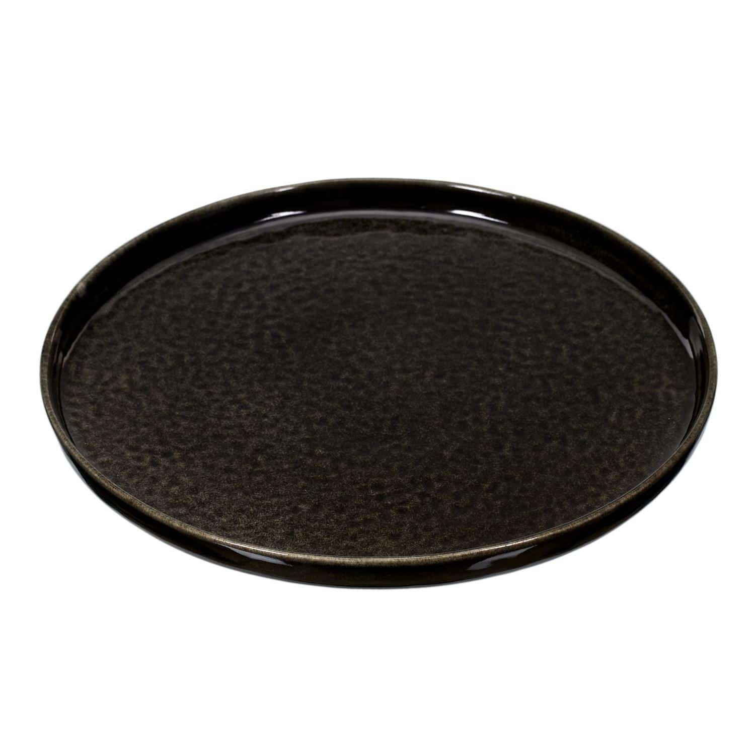 Ontbijtborden Galaa Zwart - set van 6 stuks Keramiek 20 cm