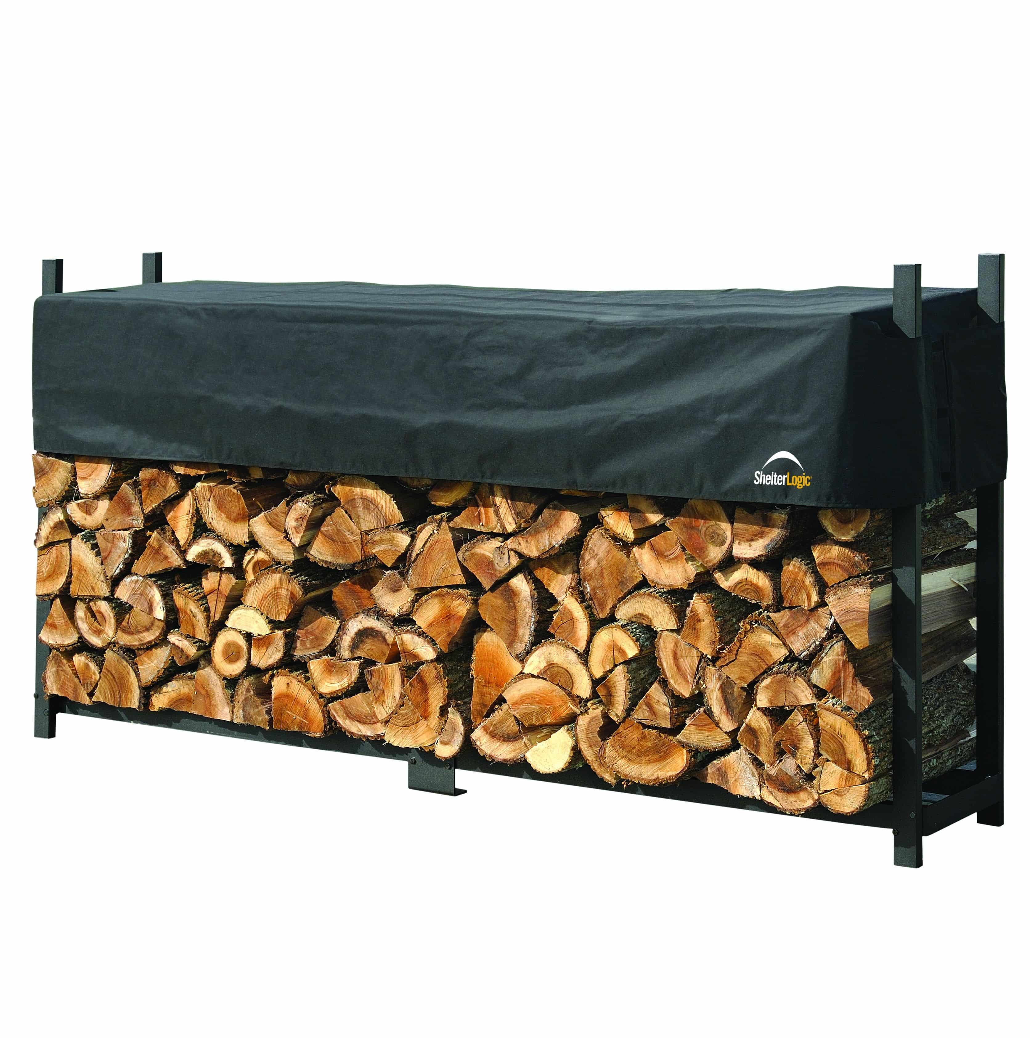 ShelterLogic® - Houtopslagrek XL met Hoes SL90381 - Brandhoutrek 36x239x119 cm