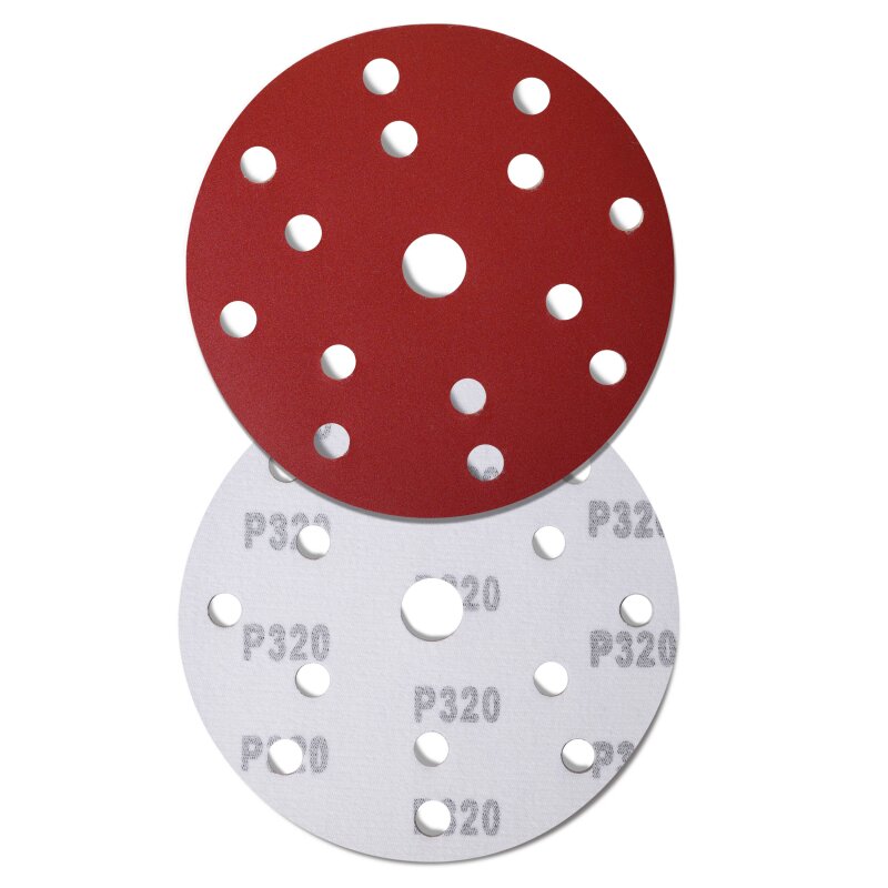 Rodopi® 100x Korrel 80 Schuurpapier 150mm - 15 gats Excentrisch Schuurmachine