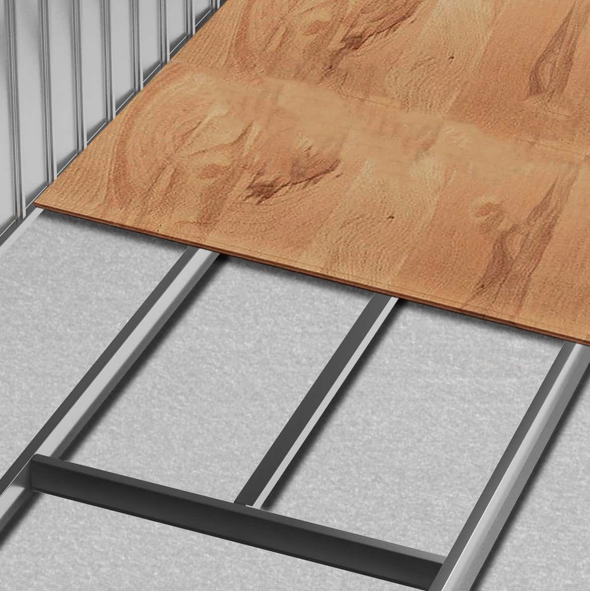 4goodz Gereedschapsschuur Metaal 130x213x185 cm - Donkergrijs