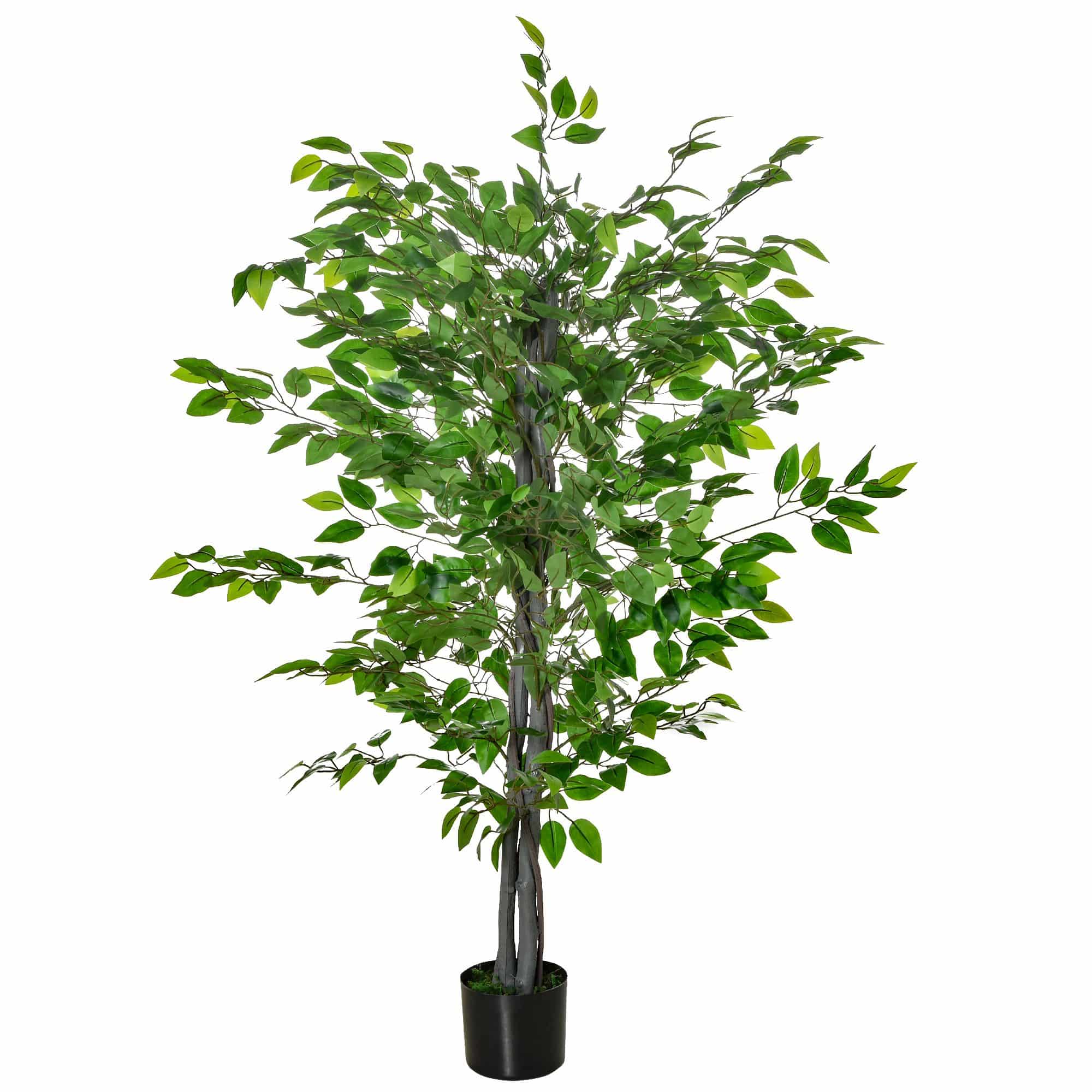 4goodz Kunstplant Ficus 135 cm - Banyanboom - Groen