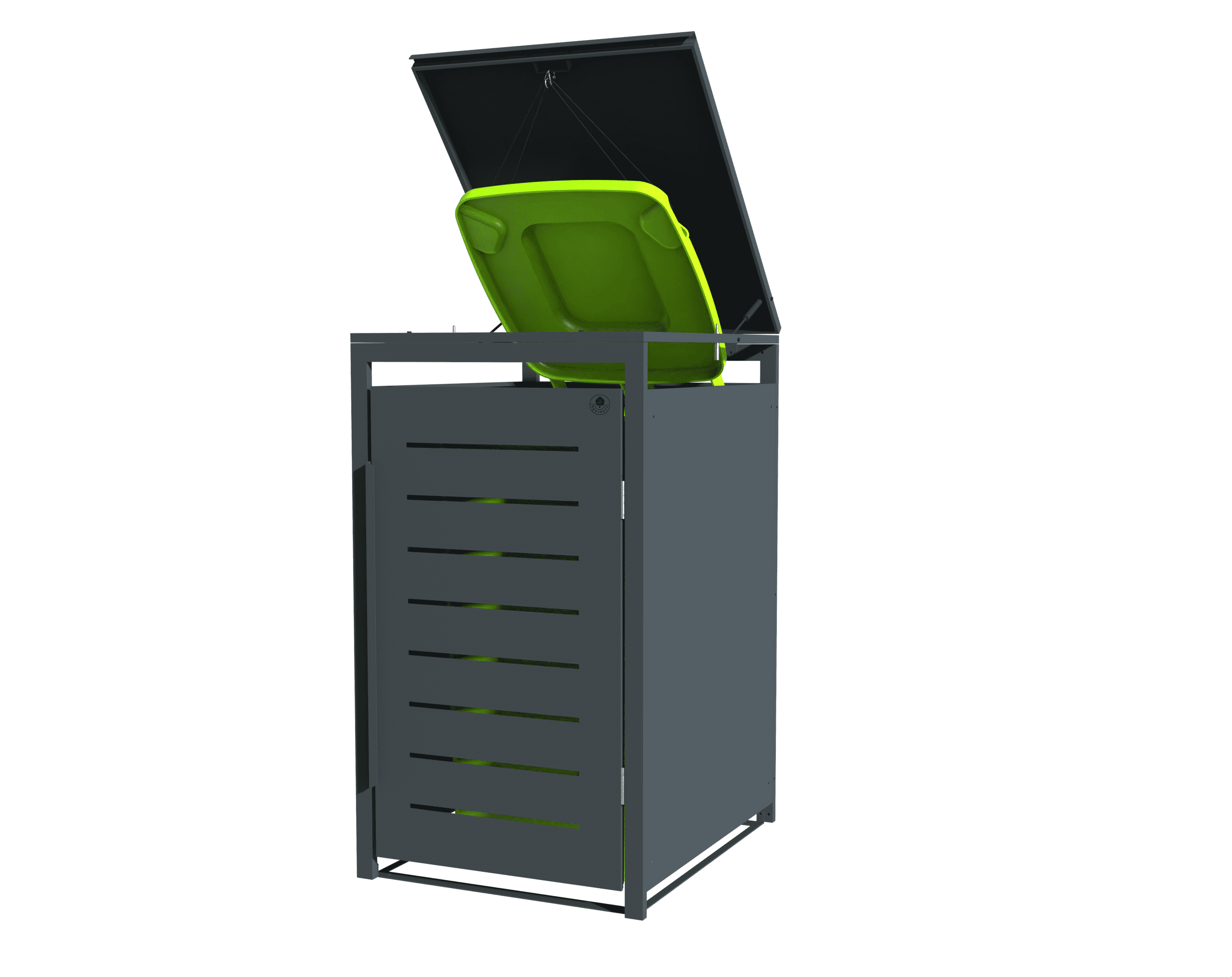 4gardenz® Slimline Kliko Containerombouw 1 Afvalbak - Antraciet