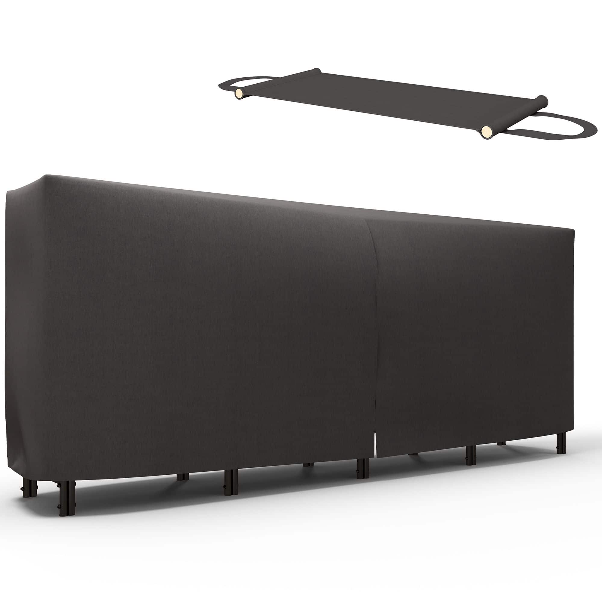 4goodz Outsunny Houtopslag 240 cm - Waterafstotende 600D Oxford Hoes