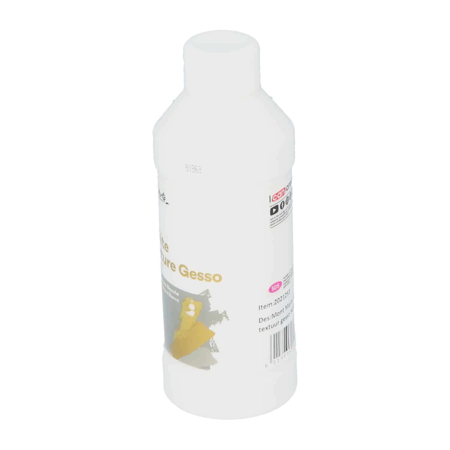 Mont Marte® Witte textuur Gesso 500 ml - Waterbasis Primer