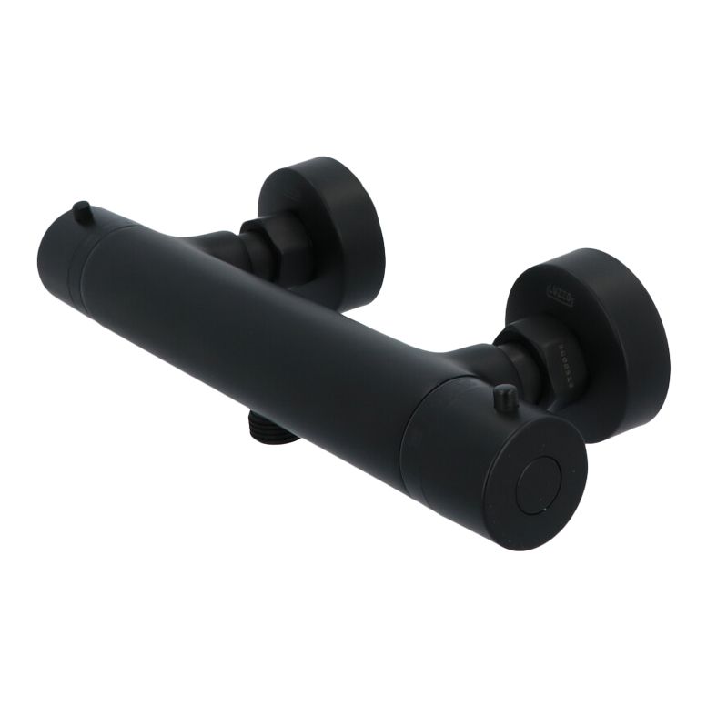 Luzzo® Douche Thermostaatkraan Rond 15cm - Douchekraan Zwart